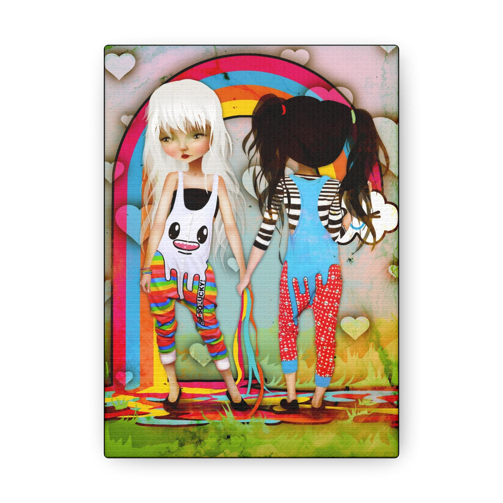 So So Happy Rainbow · Canvas Print