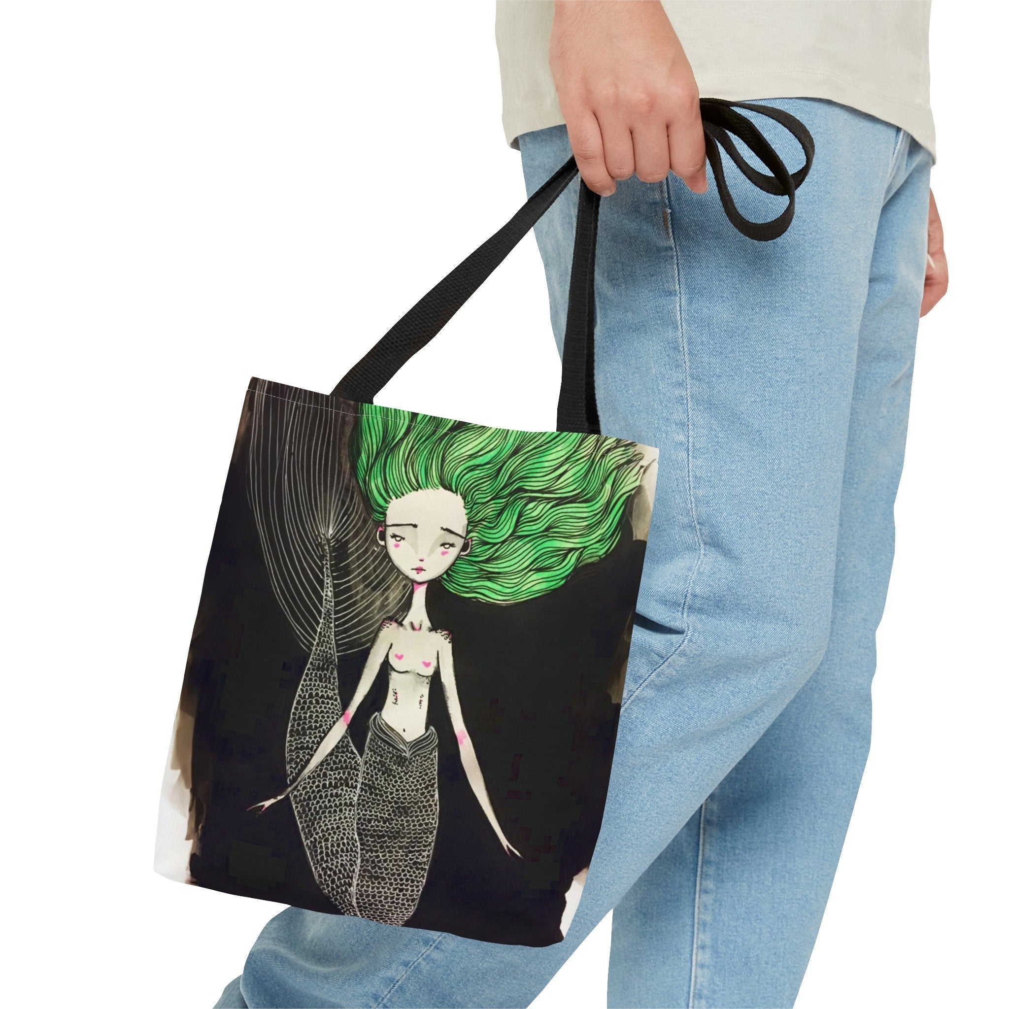 Little Green Mermaid · Tote Bag