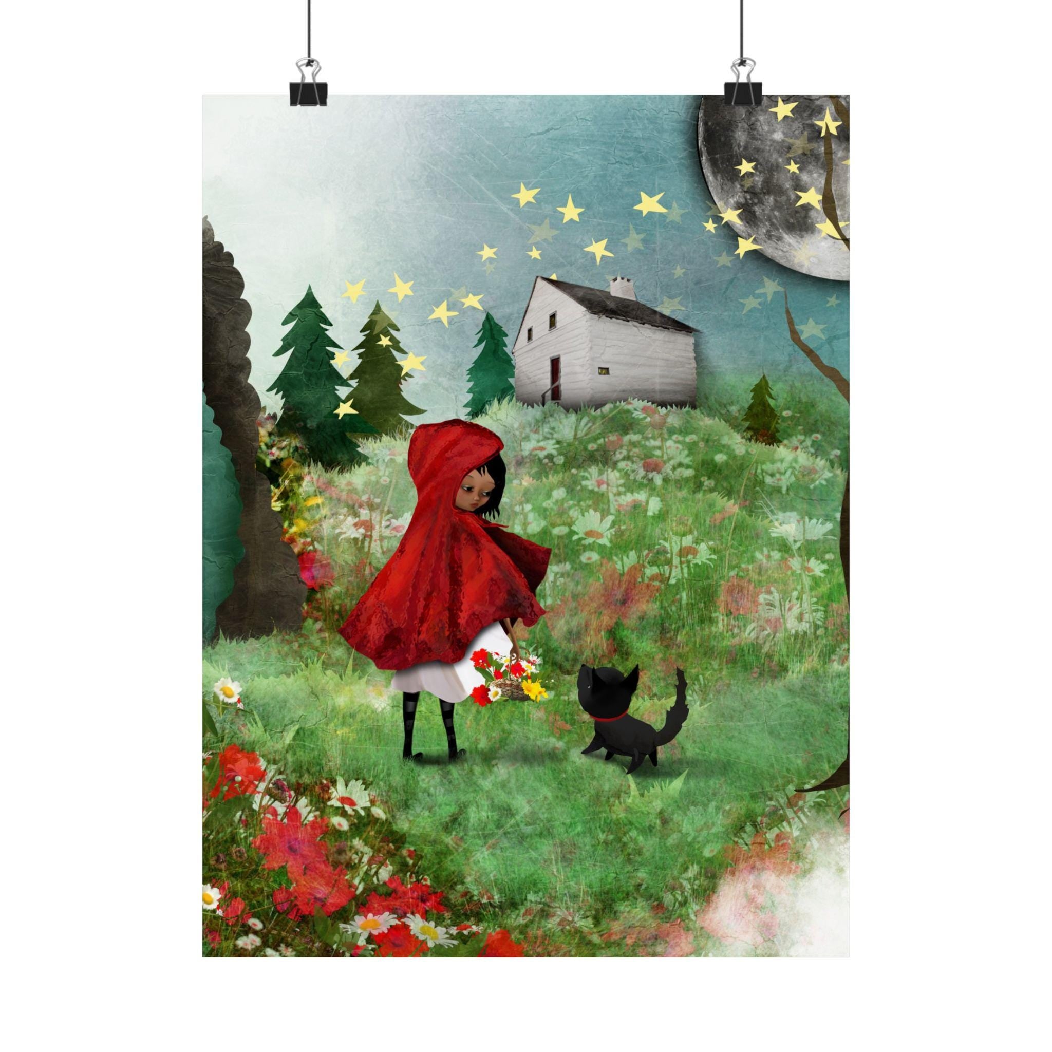 Red Riding Hood and the Wolf · Poster Print