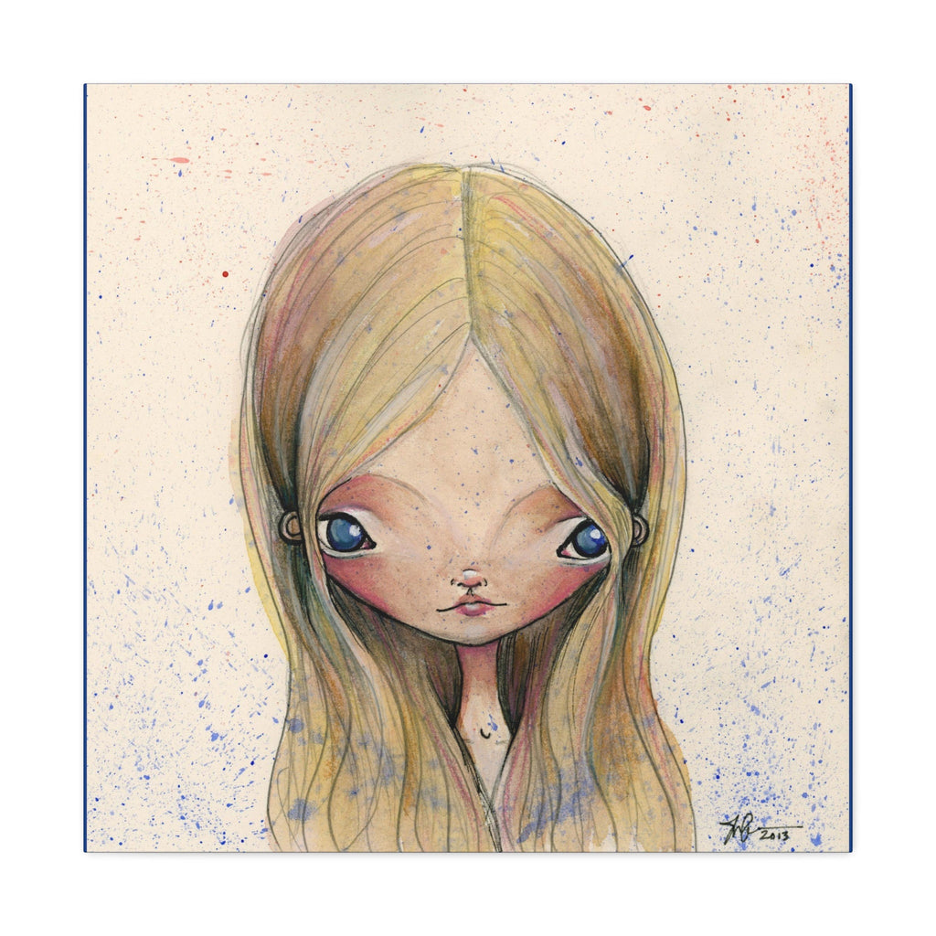 Blue Eyed Girl · Canvas Print