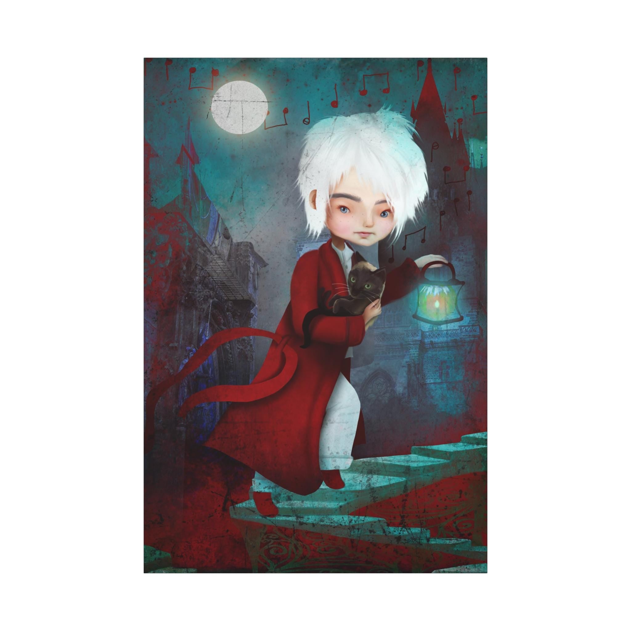 Wee Willie Winkie Running Through the Town · Canvas Print