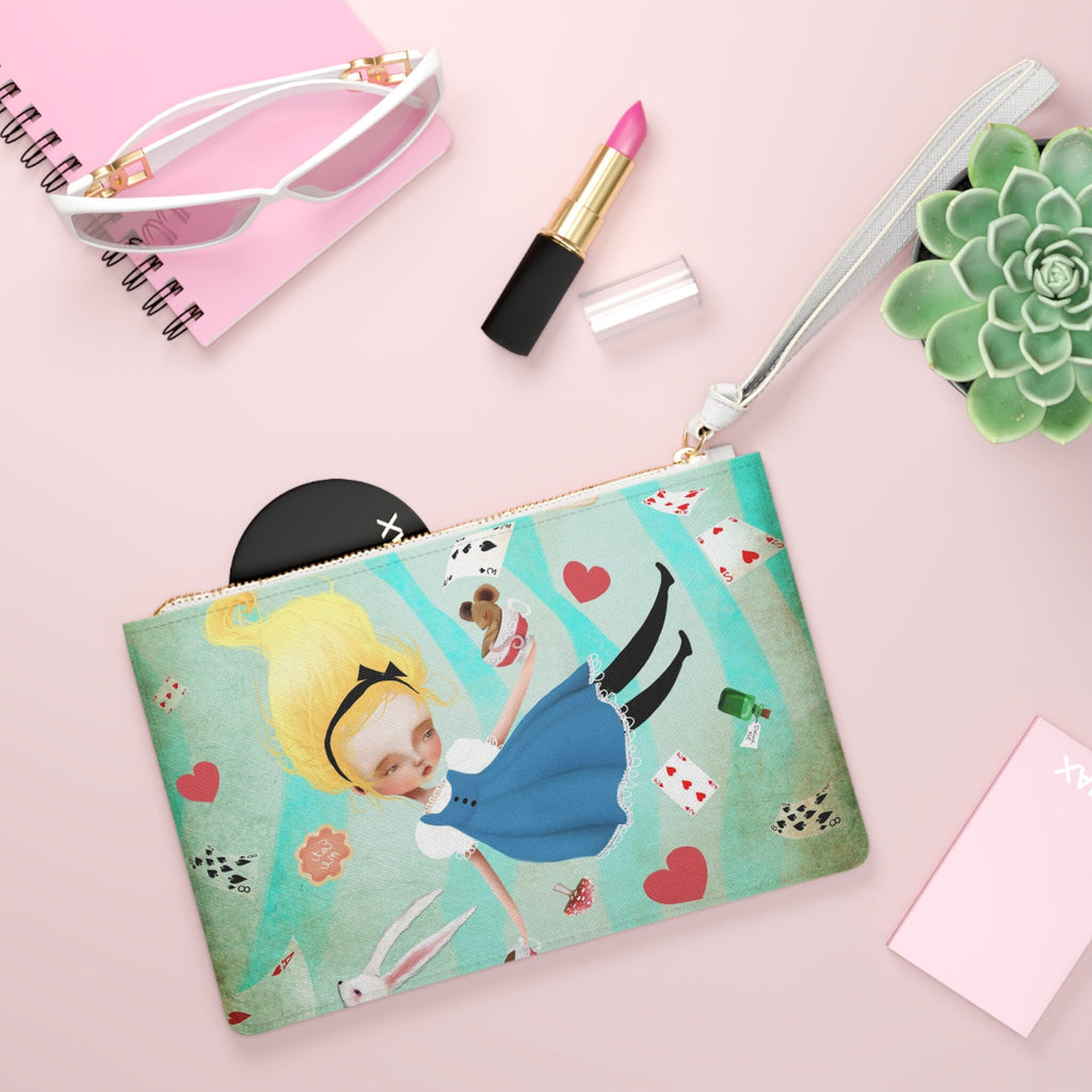 Alice Falling down the Rabbit Hole · Clutch Bag