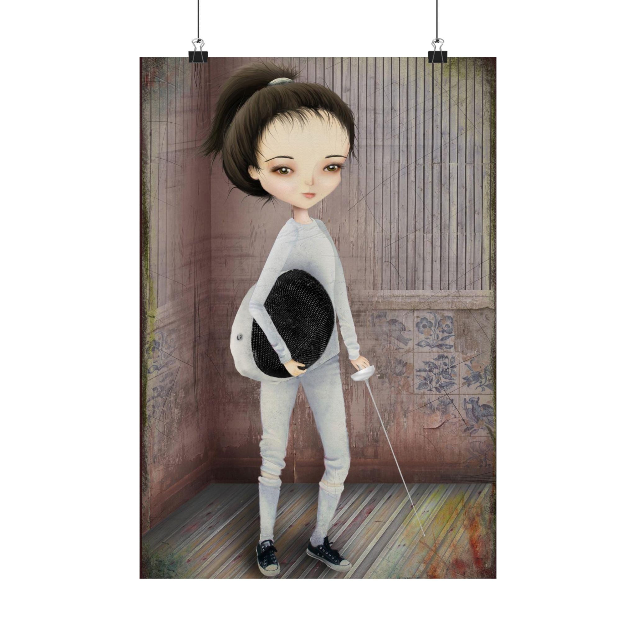 The Fencer · Poster Print