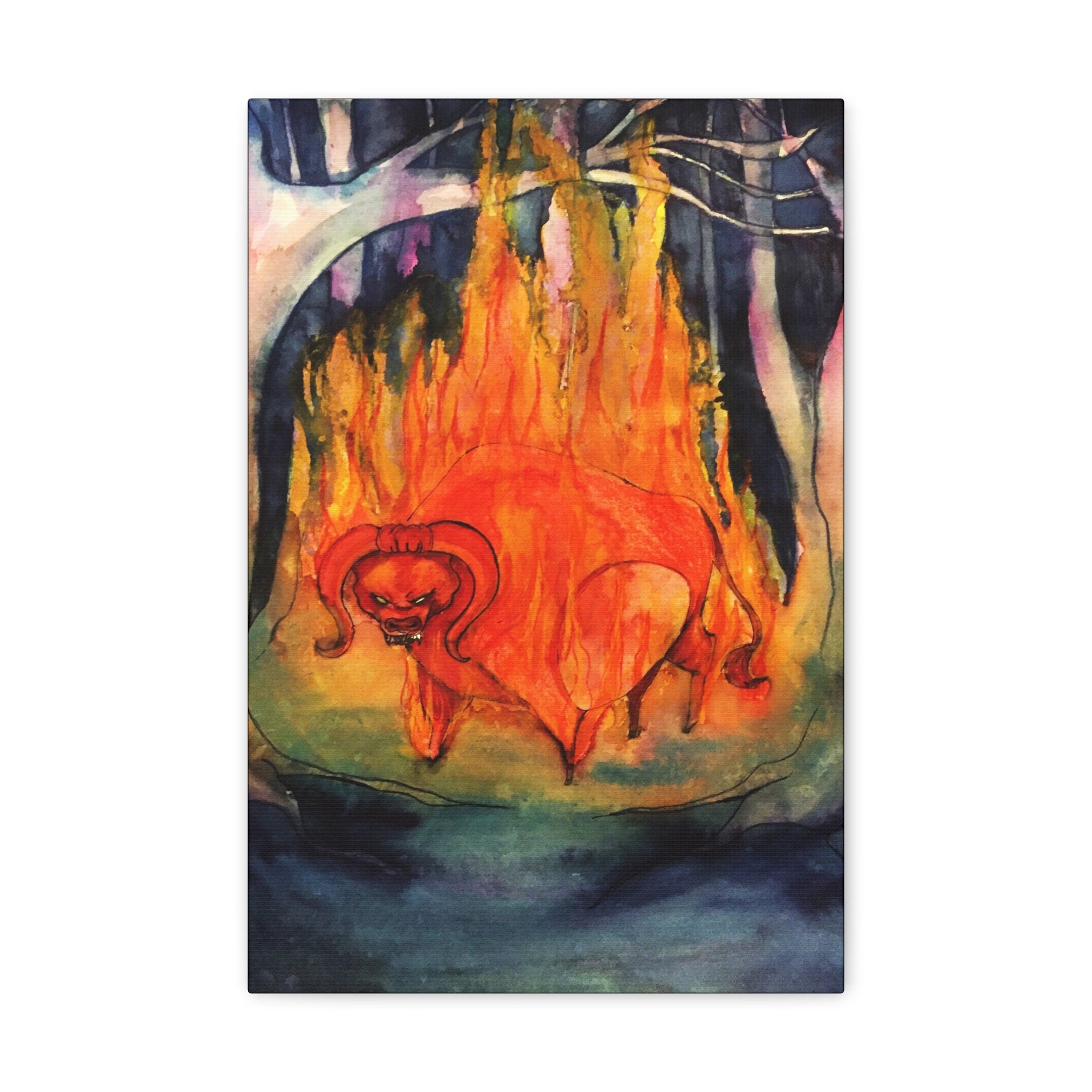 The Red Bull · Canvas Print