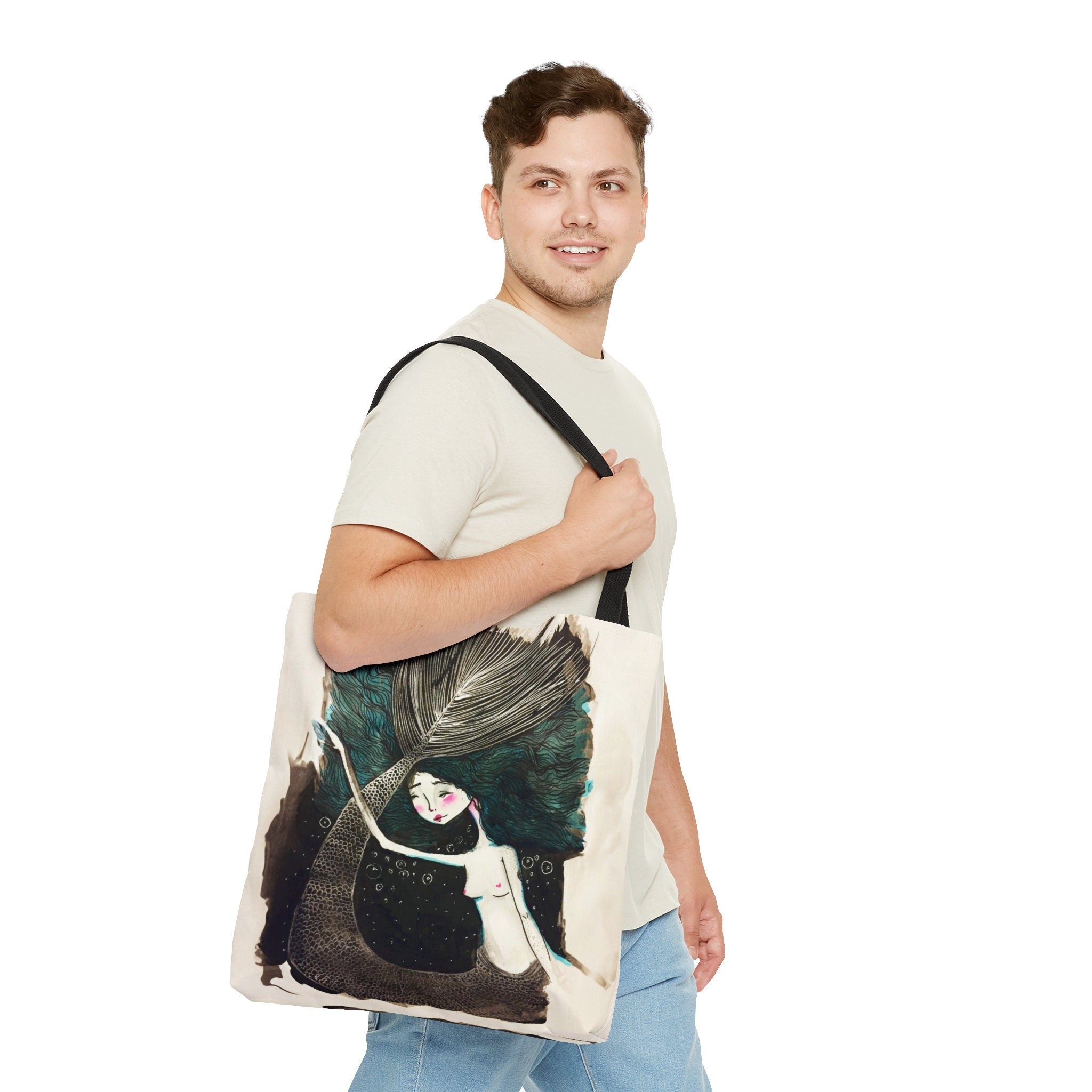 Little Teal Mermaid · Tote Bag