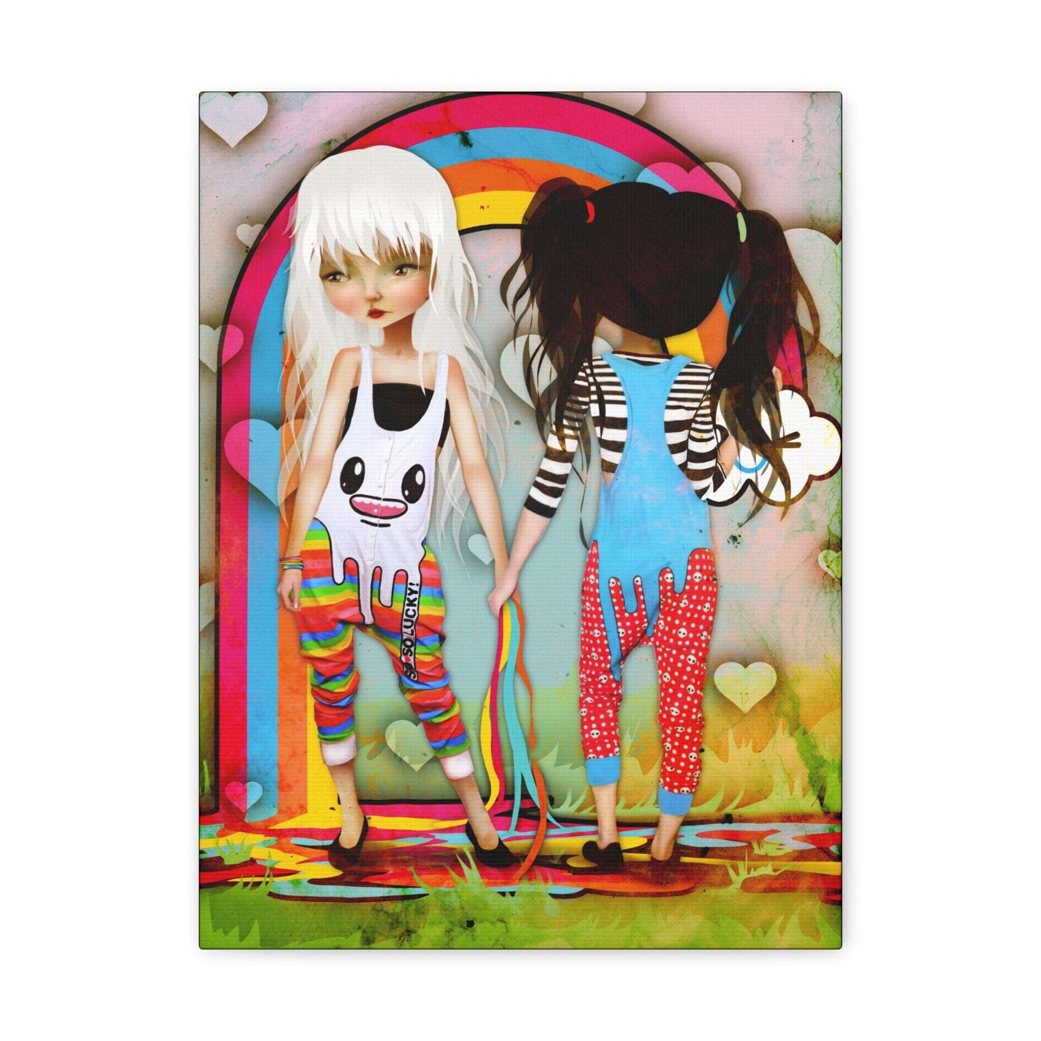 So So Happy Rainbow · Canvas Print