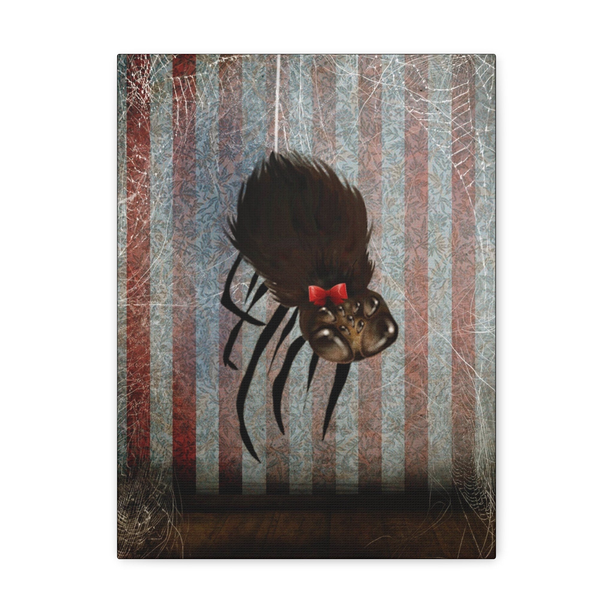 Miss Spider on her Own · Canvas Print