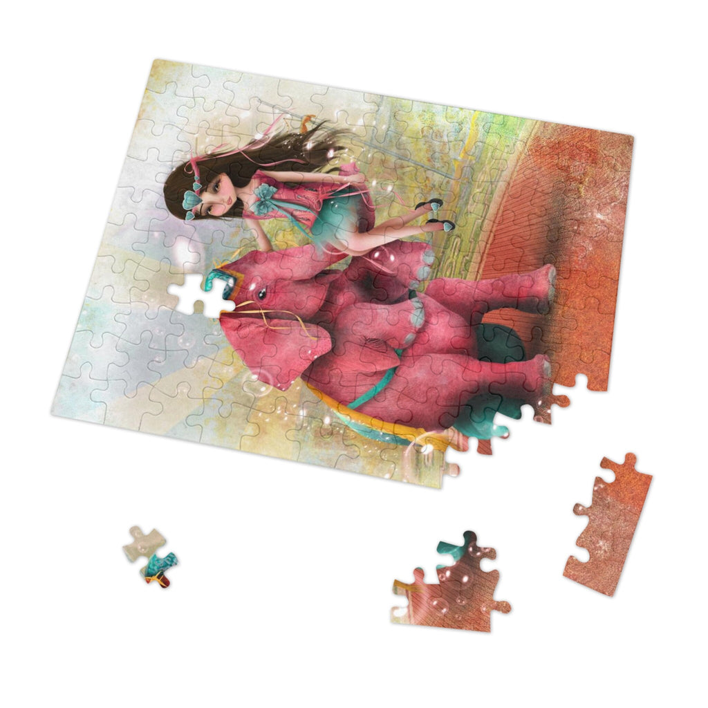 Chelsea and Beatriz the Pink Elephant · Jigsaw Puzzle