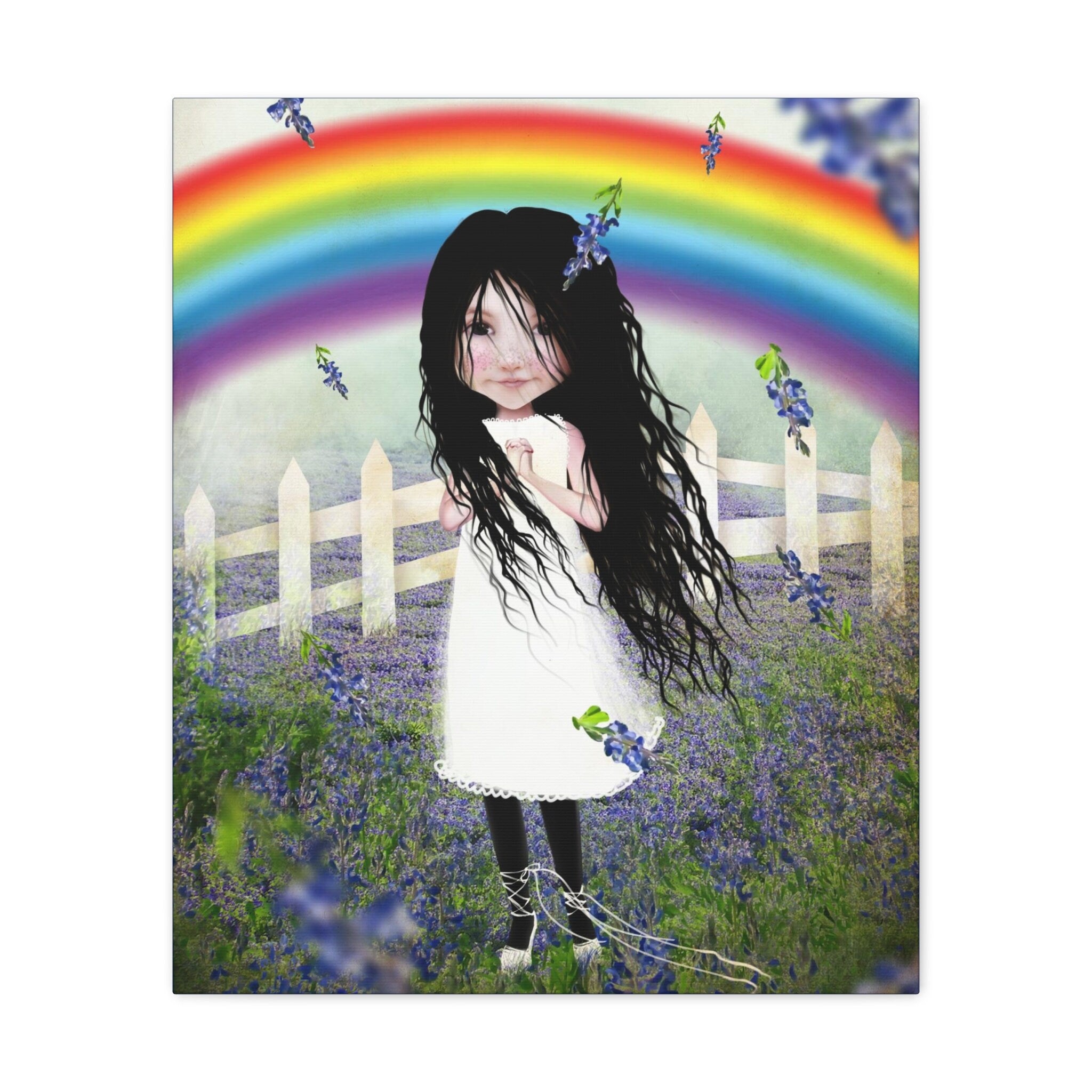 Bluebonnet Lane · Canvas Print