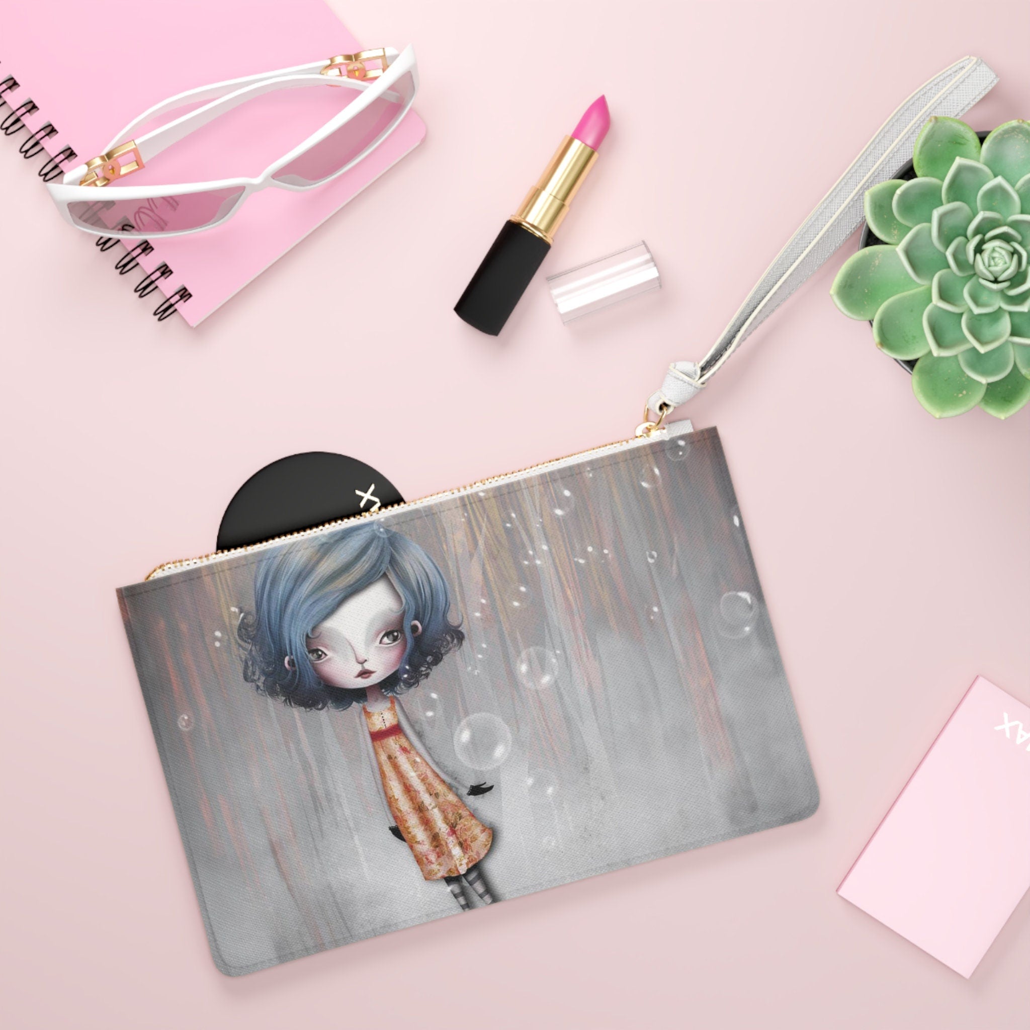 Girl 34 Flower · Clutch Bag