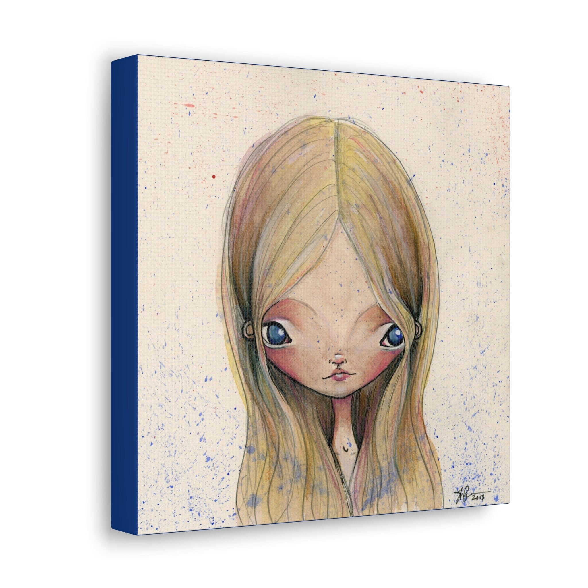 Blue Eyed Girl · Canvas Print