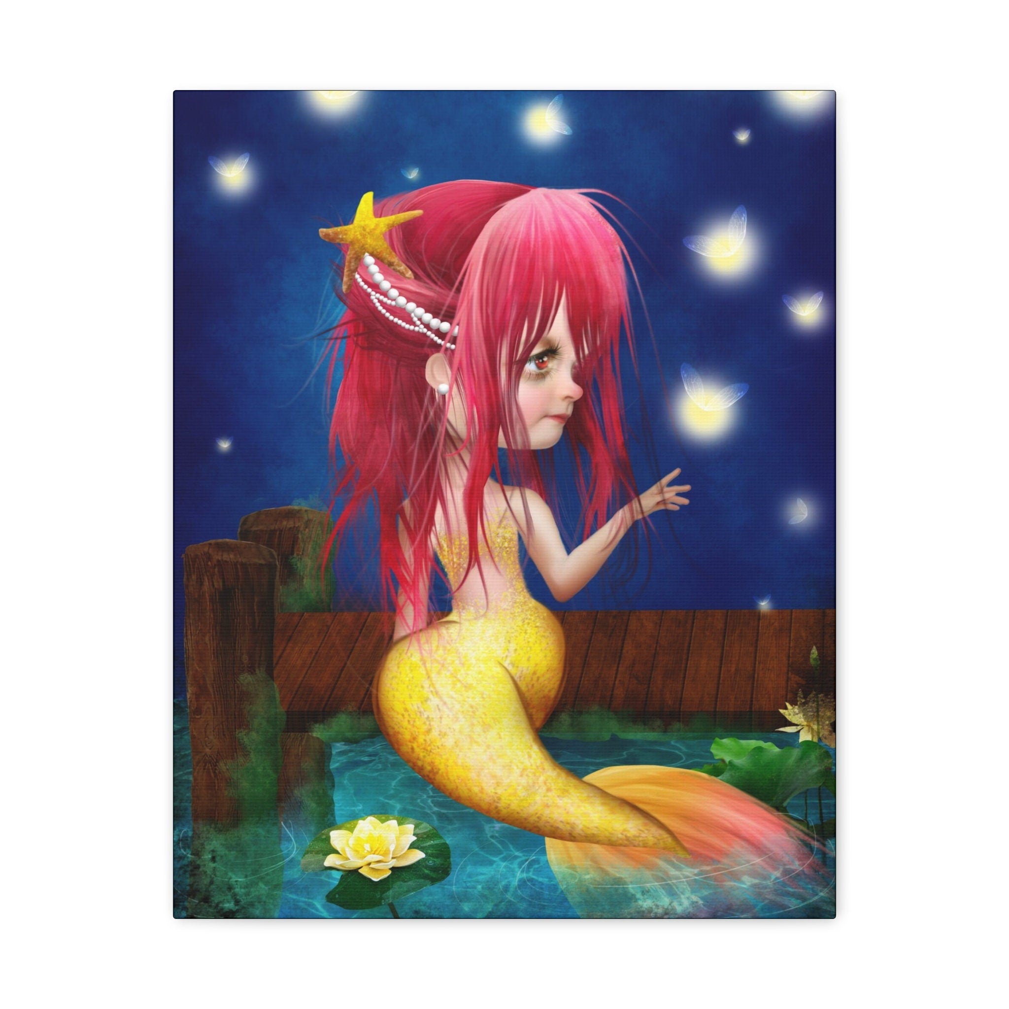 Midsummer Mermaid · Canvas Print