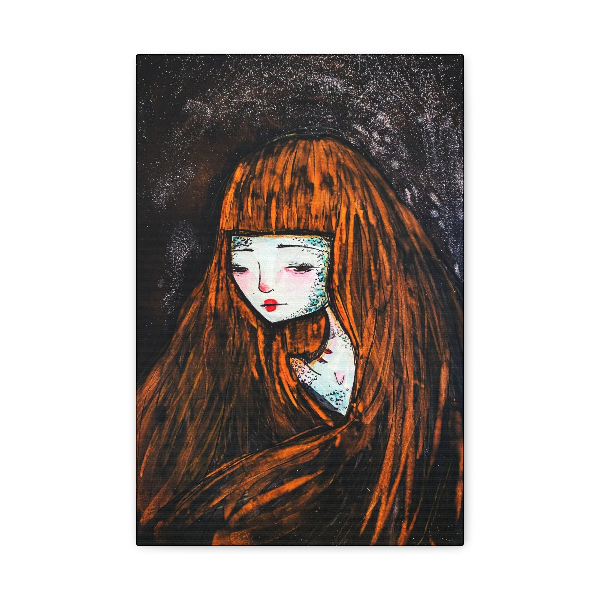 Monster Self Portrait · Canvas Print