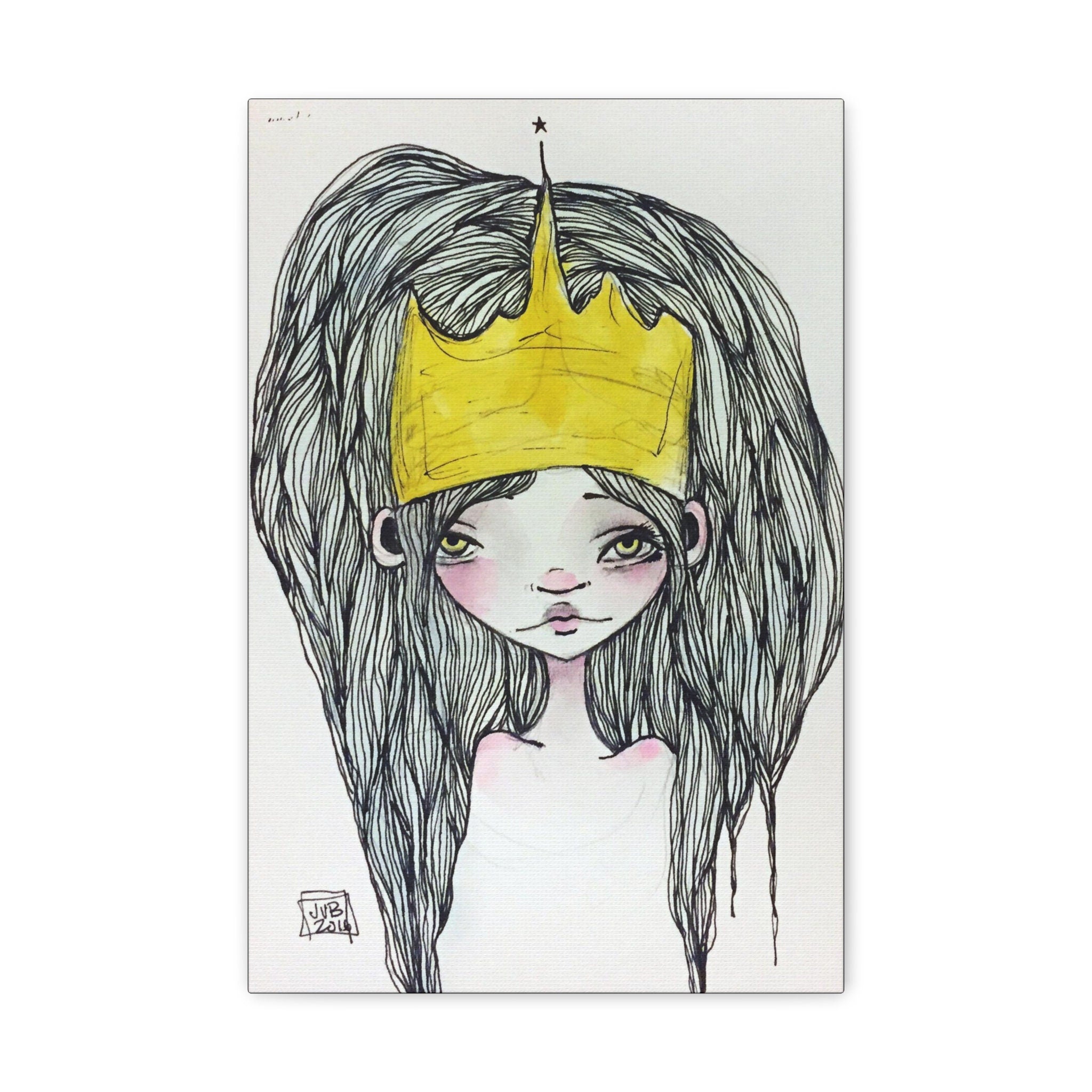 Crowned Princess · Canvas Print