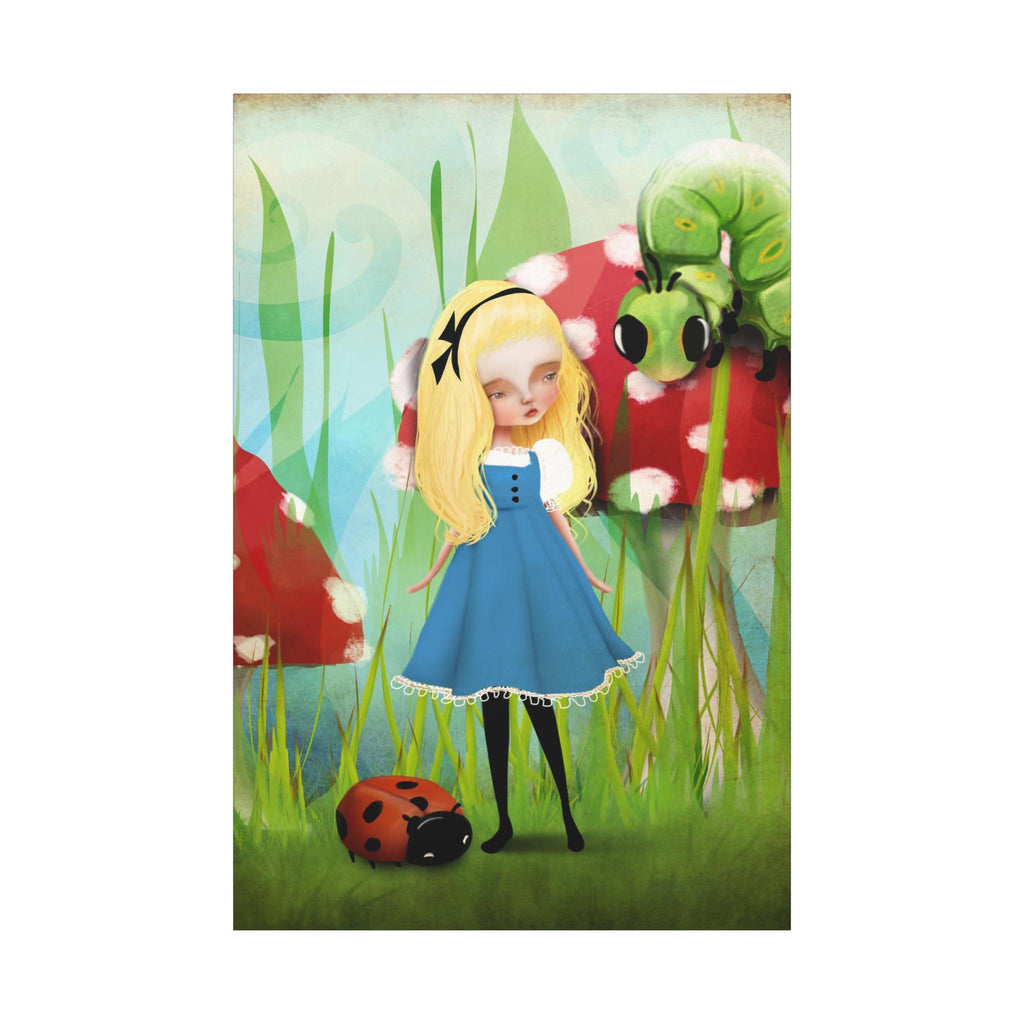 Alice and the Caterpillar Museum Wrap · Canvas Print