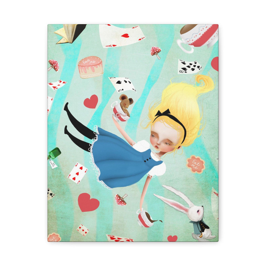 Alice Falling · Canvas Print