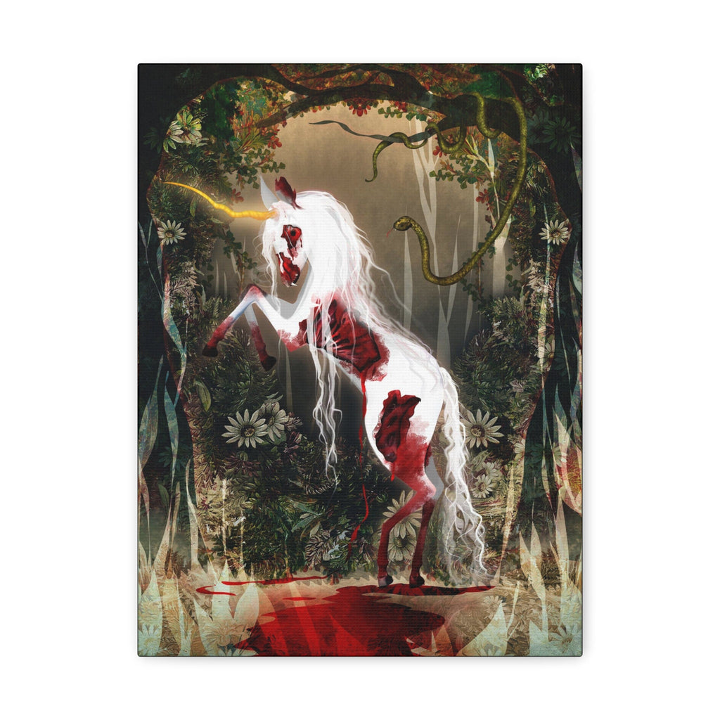 Dark Unicorn · Canvas Print
