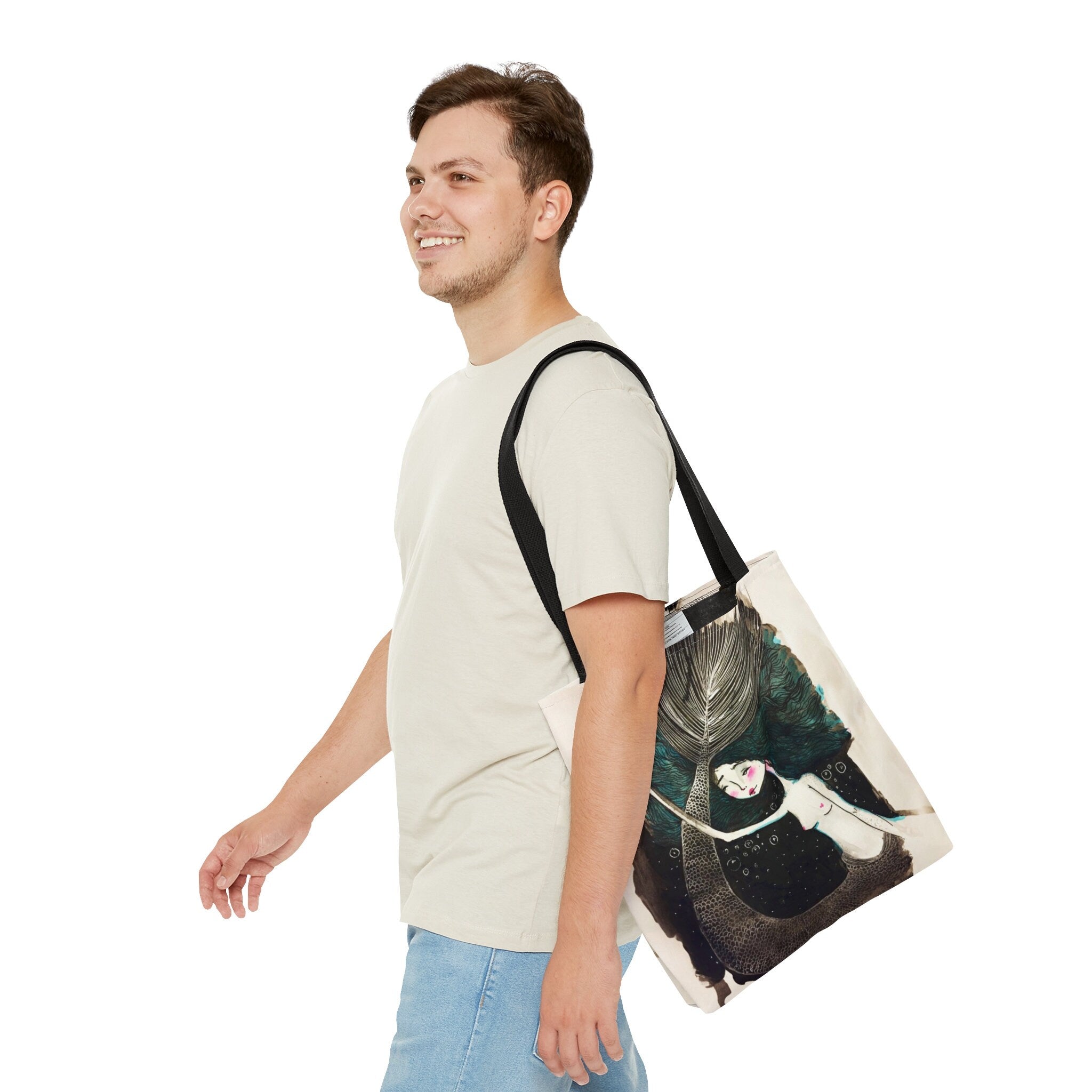 Little Teal Mermaid · Tote Bag