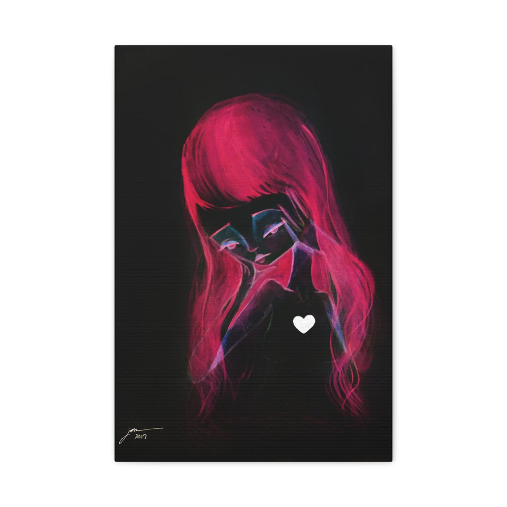 Girl Inverted · Canvas Print