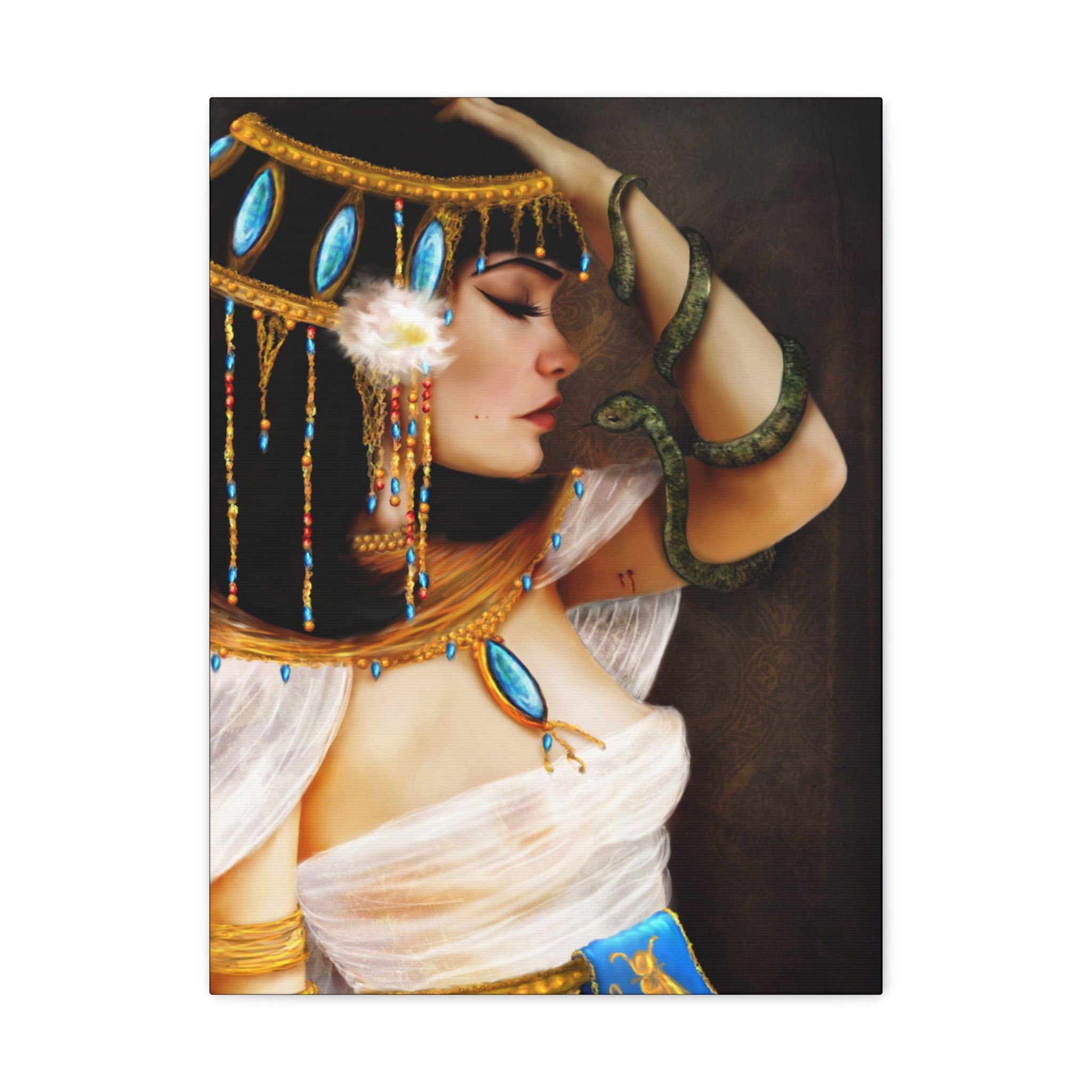 Cleopatra and the Serpent · Canvas Print