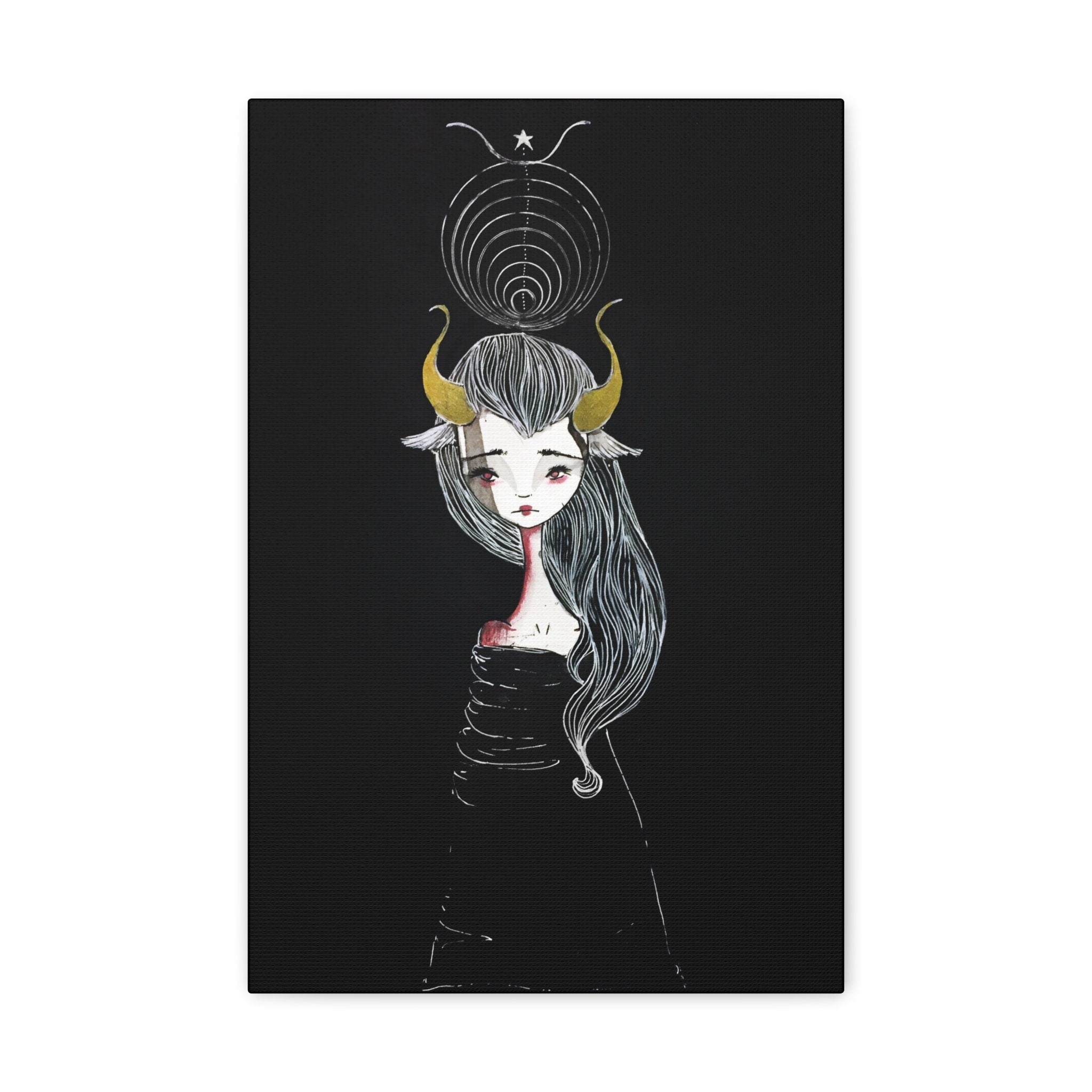 Taurus Girl · Canvas Print