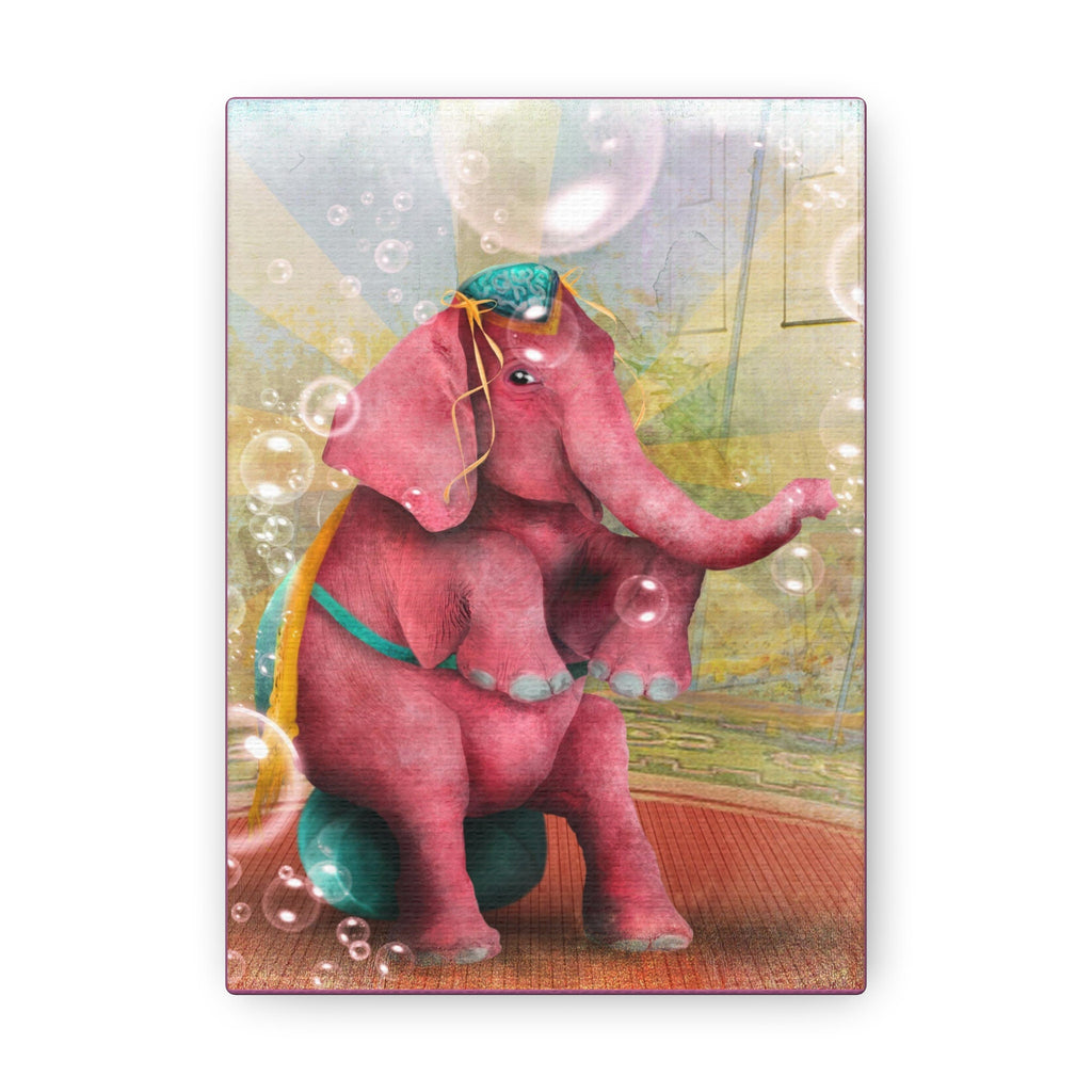 Lady Beatriz the Pink Elephant · Canvas Print