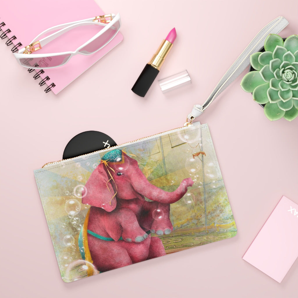 Beatriz the Pink Elephant · Clutch Bag