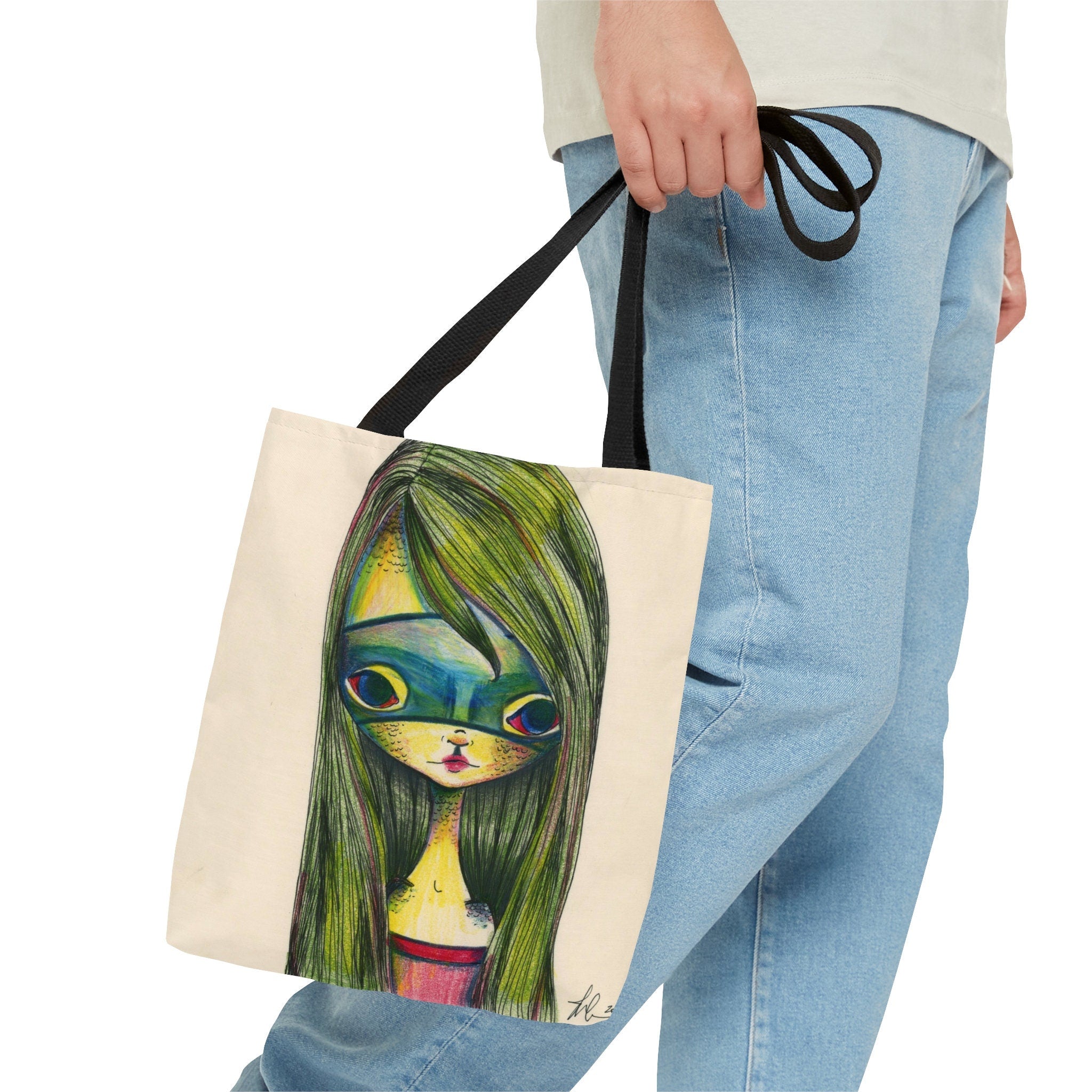 Green Girl · Tote Bag