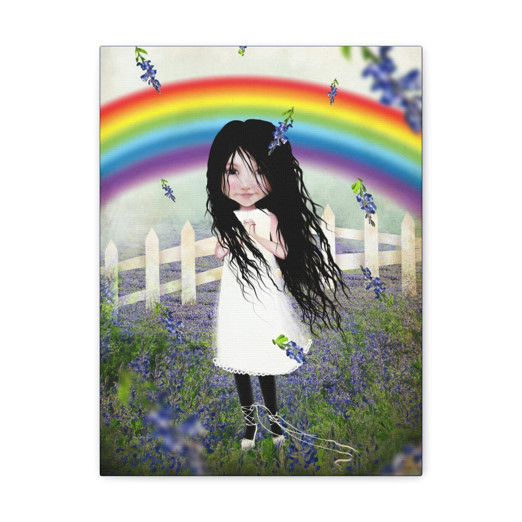Bluebonnet Lane · Canvas Print