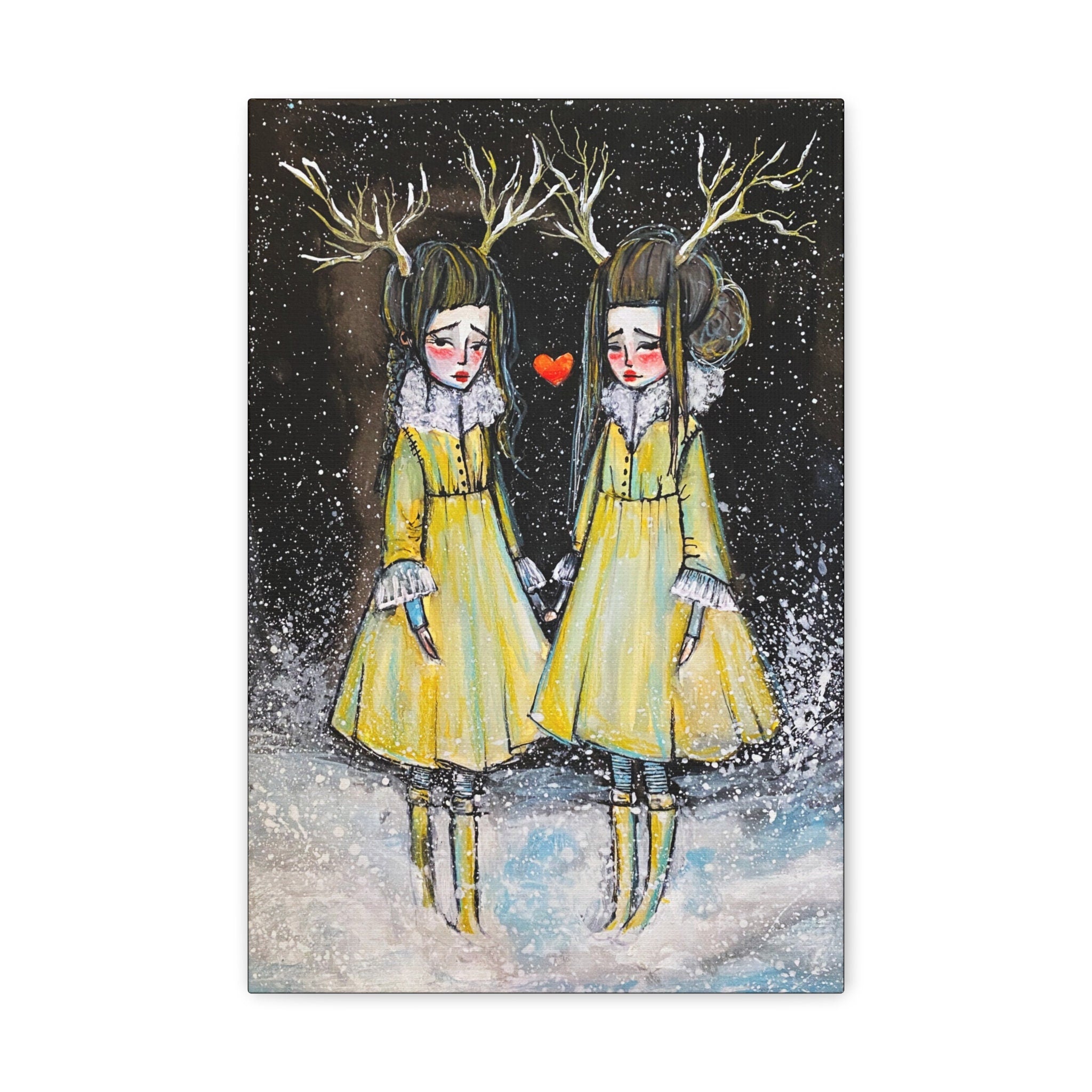 Winter Sisters · Canvas Print