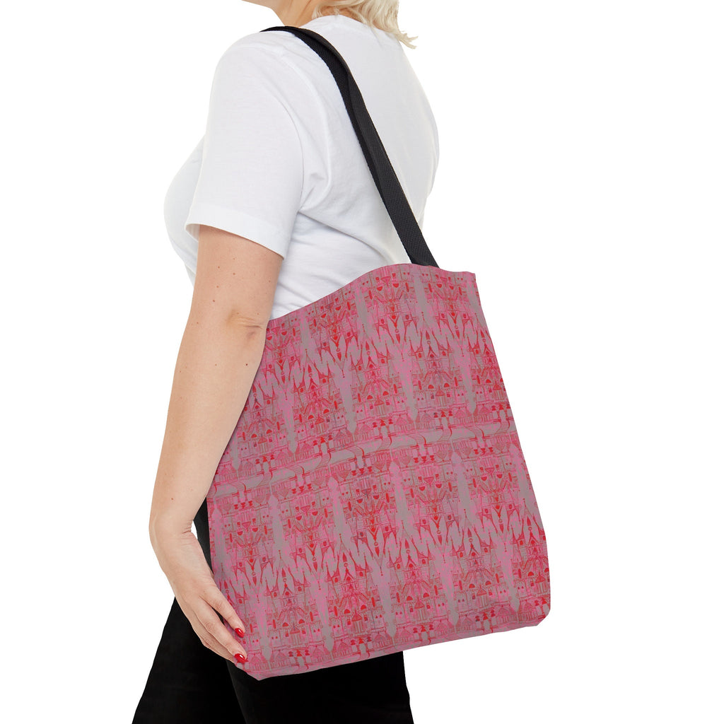 Cinderella Castle in Pink and Red · Tote Bag