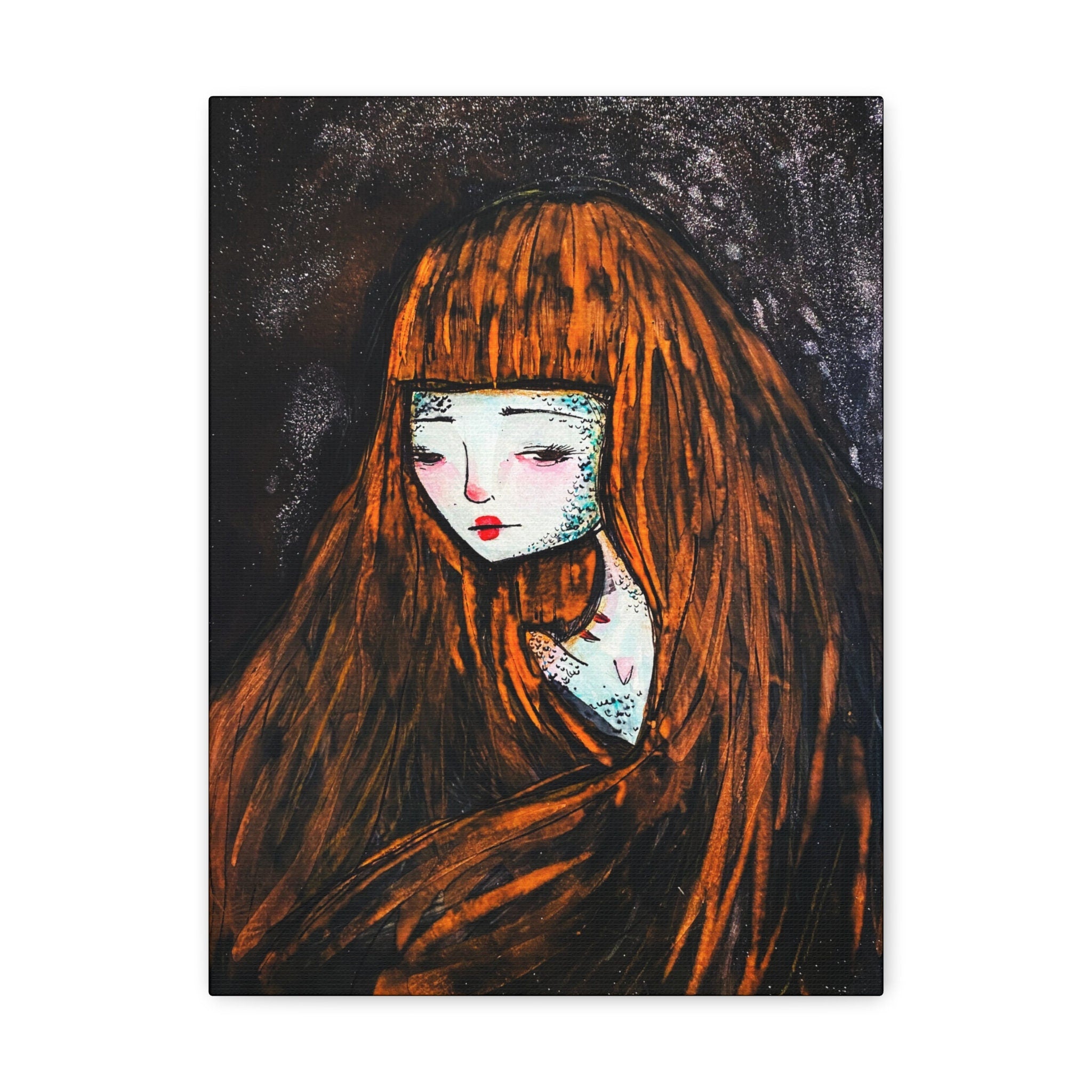 Monster Self Portrait · Canvas Print