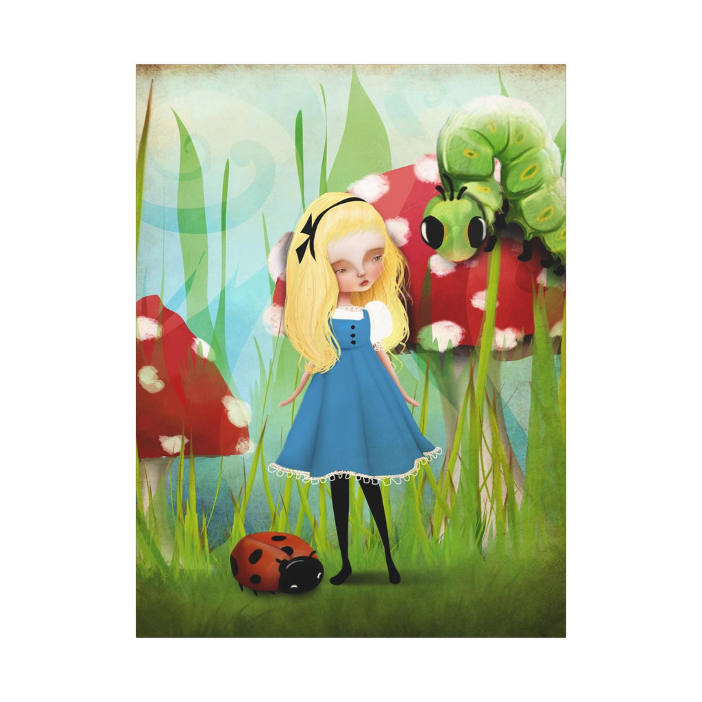 Alice and the Caterpillar Museum Wrap · Canvas Print