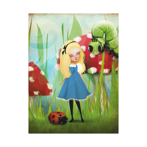 Alice and the Caterpillar Museum Wrap · Canvas Print