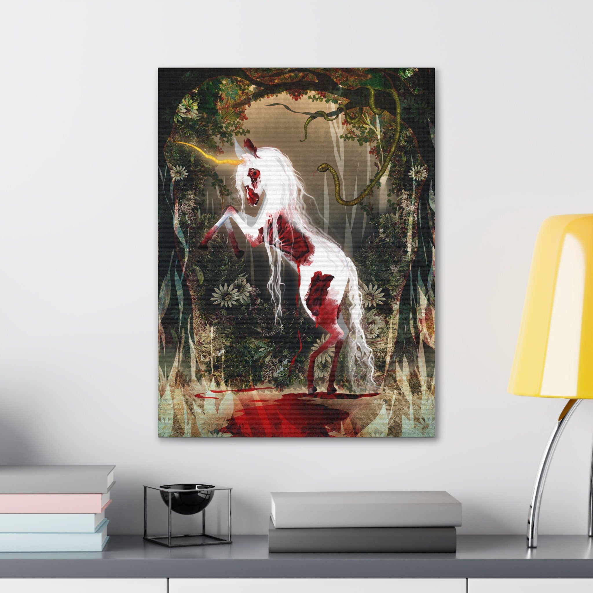 Dark Unicorn · Canvas Print