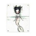 Watercolor Mermaid in Pink Acrylic Wall Art Panel · Acrylic Print