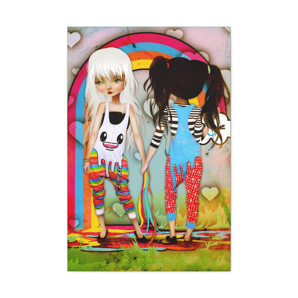 So So Happy Rainbow · Canvas Print