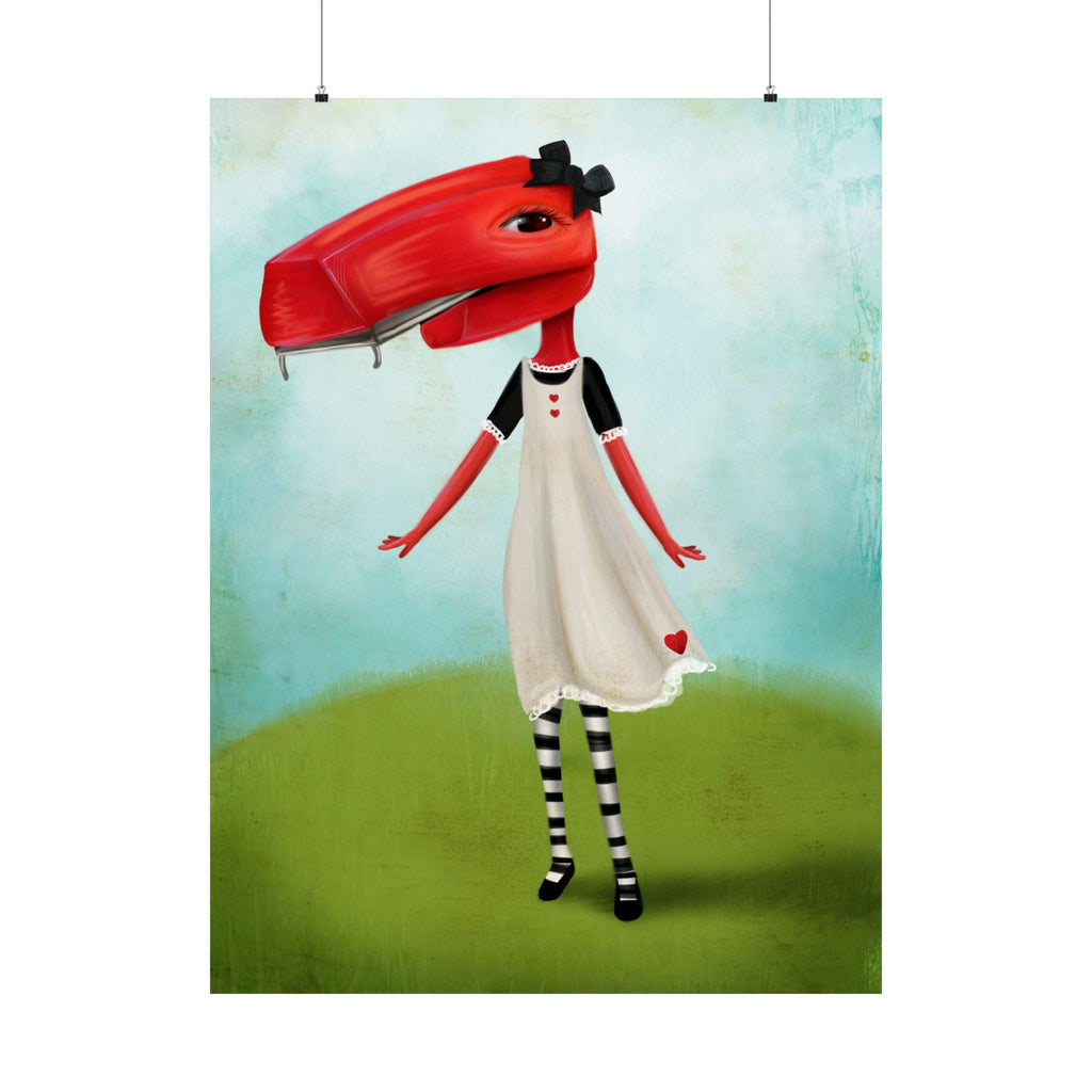 Staplegator Girl · Poster Print
