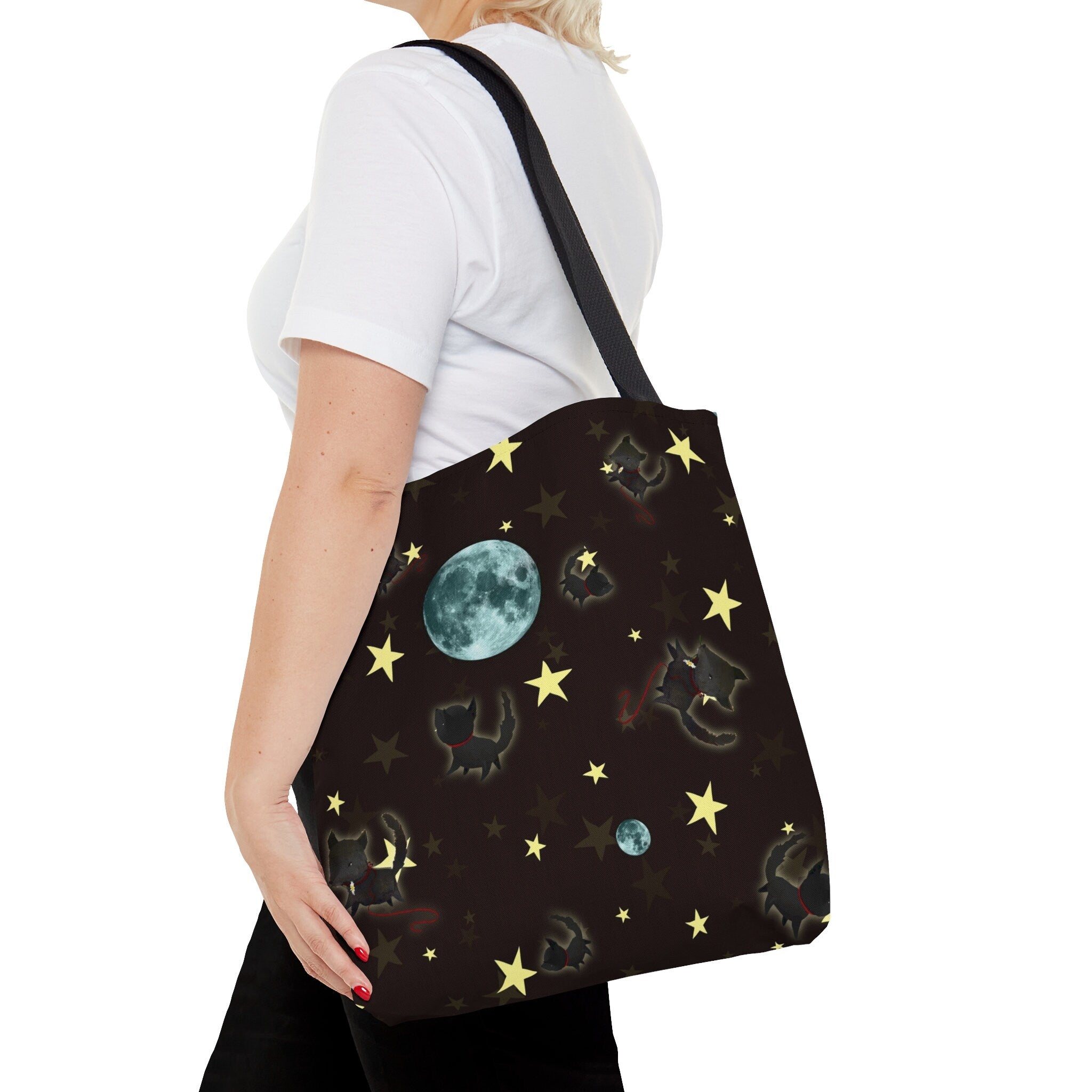 Little Wolf and the Moon · Tote Bag