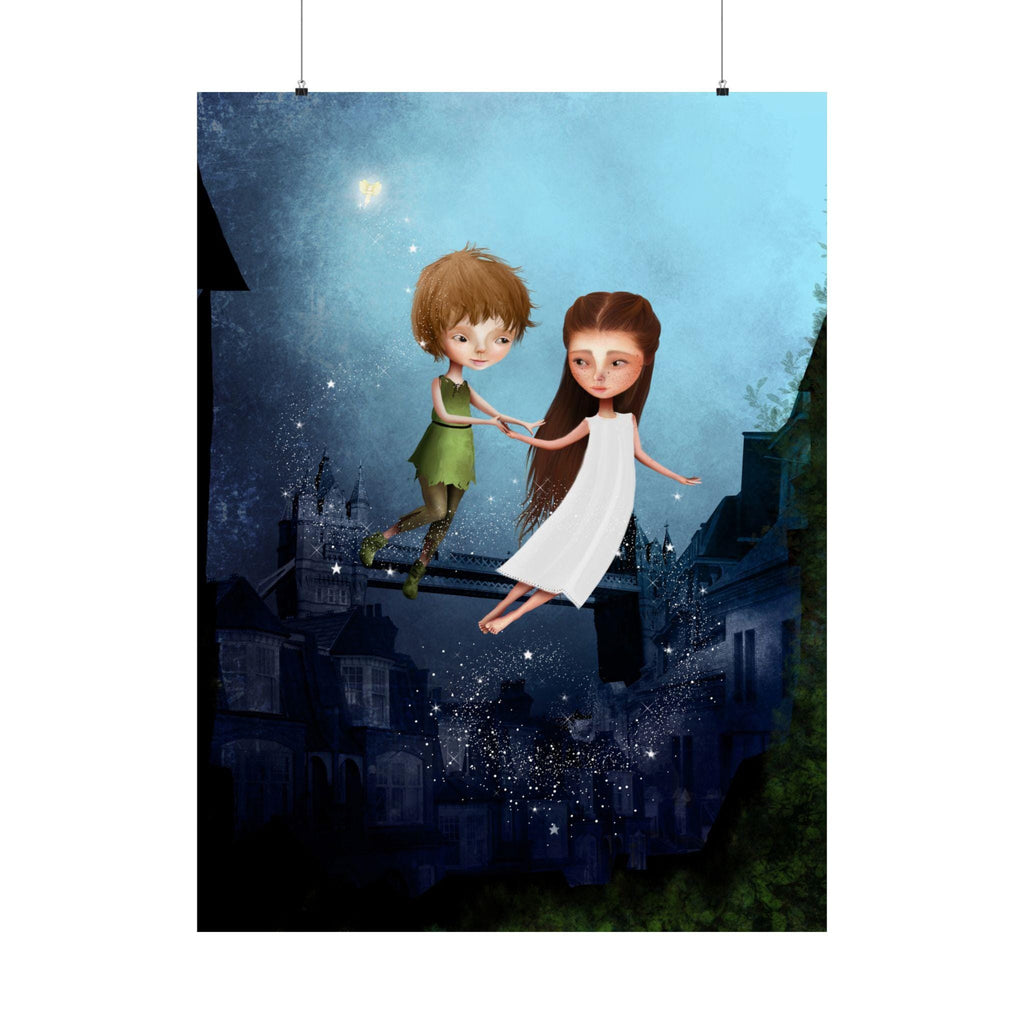 Peter Pan and Wendy Darling · Poster Print
