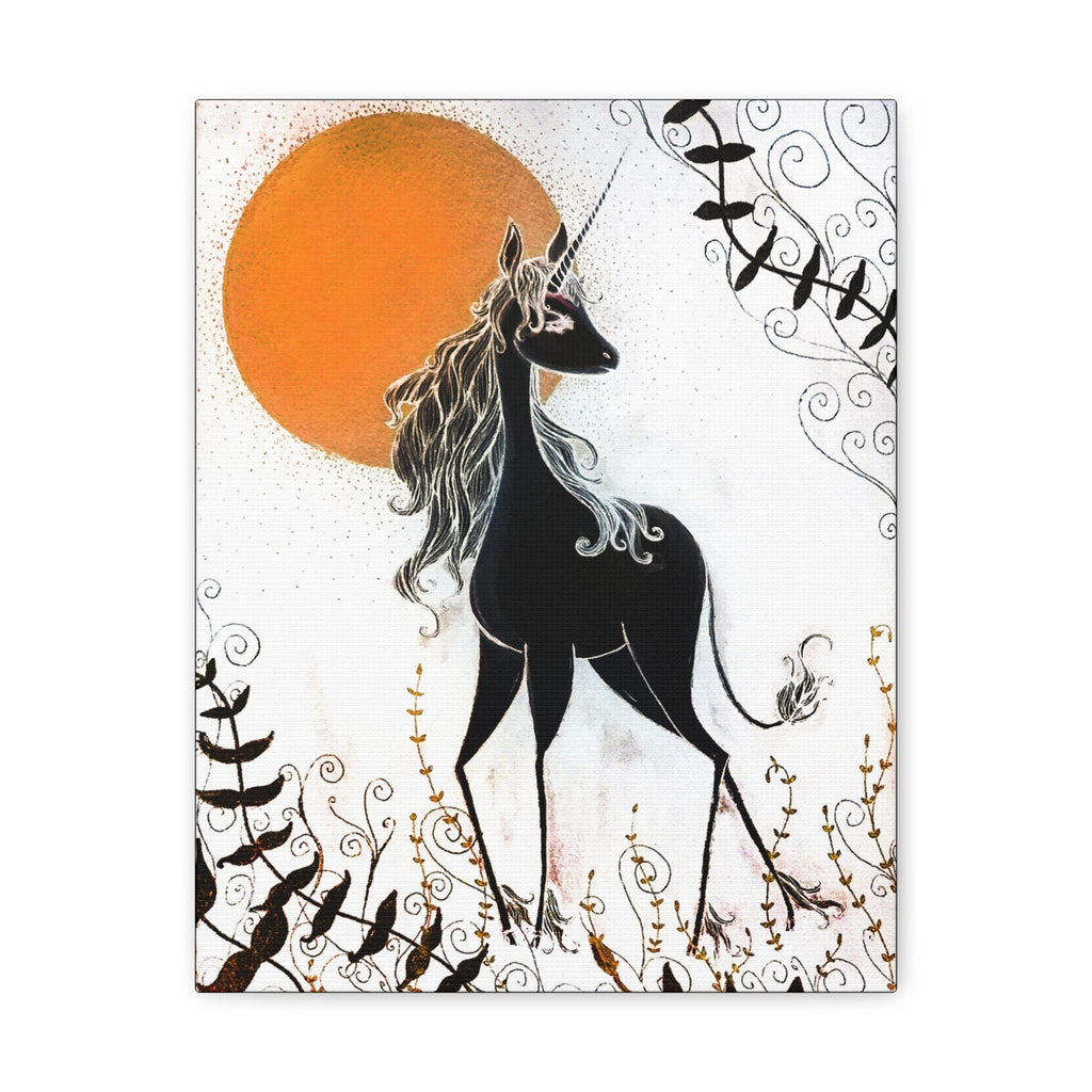 The Last Unicorn Inverted · Canvas Print