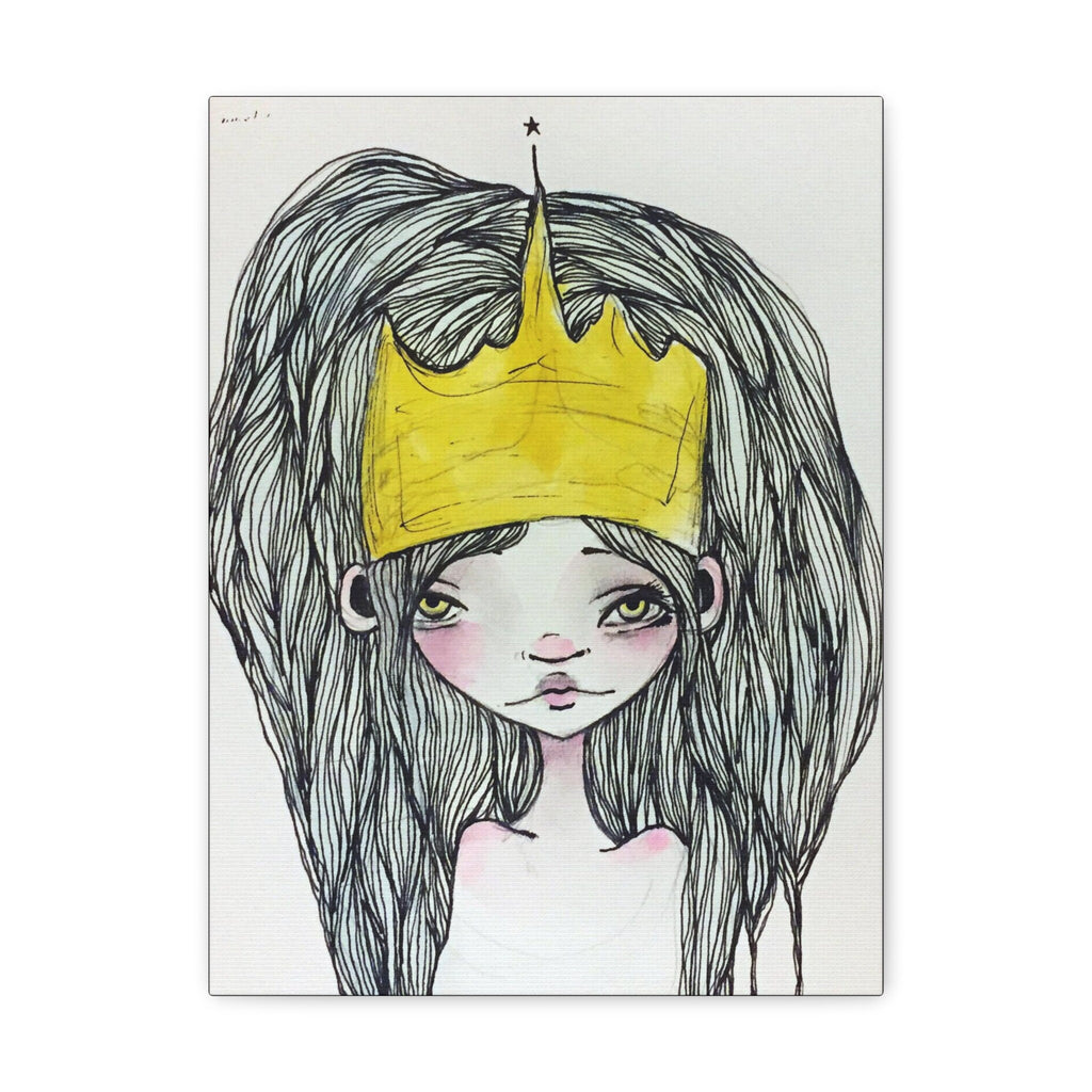 Crowned Princess · Canvas Print