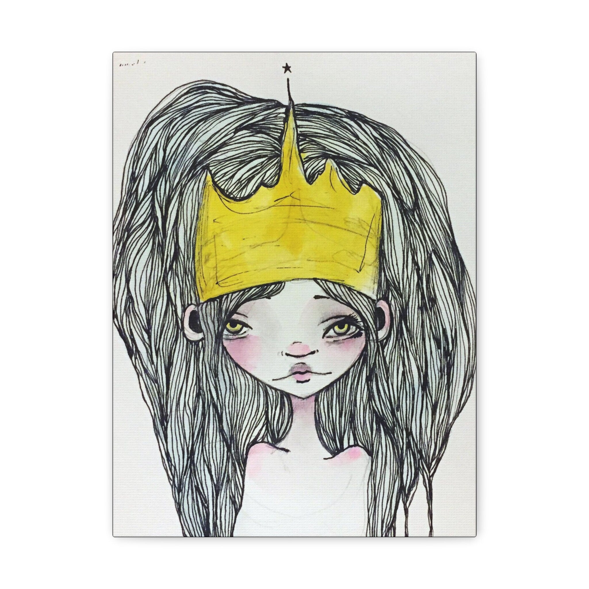 Crowned Princess · Canvas Print