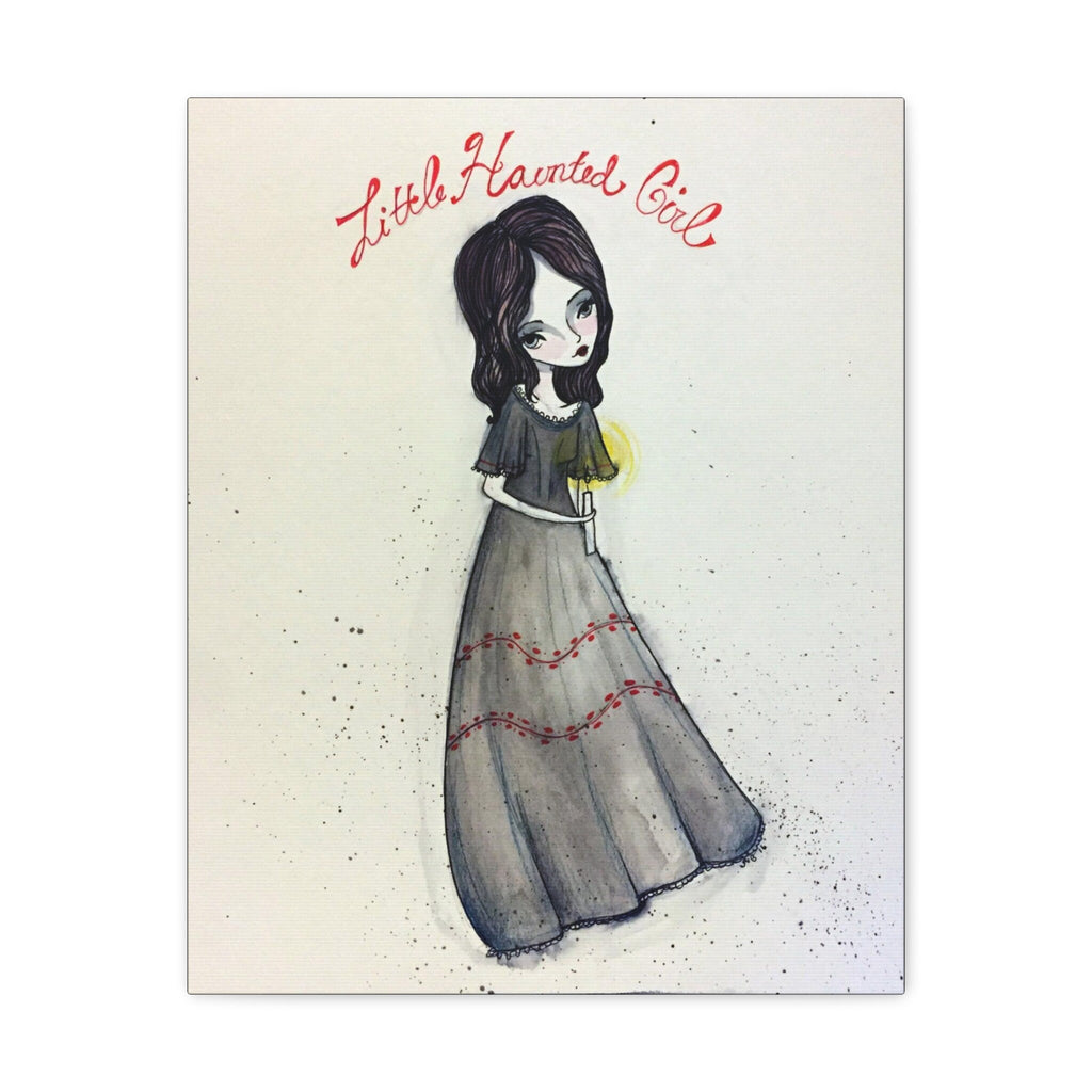 Little Haunted Girl · Canvas Print