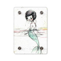 Watercolor Mermaid in Green Wall Art Panel · Acrylic Print