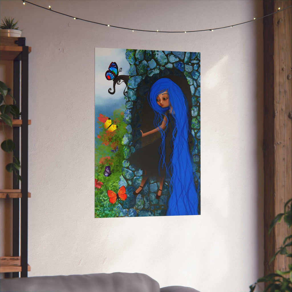 Rapunzel in her Tower · Poster Print