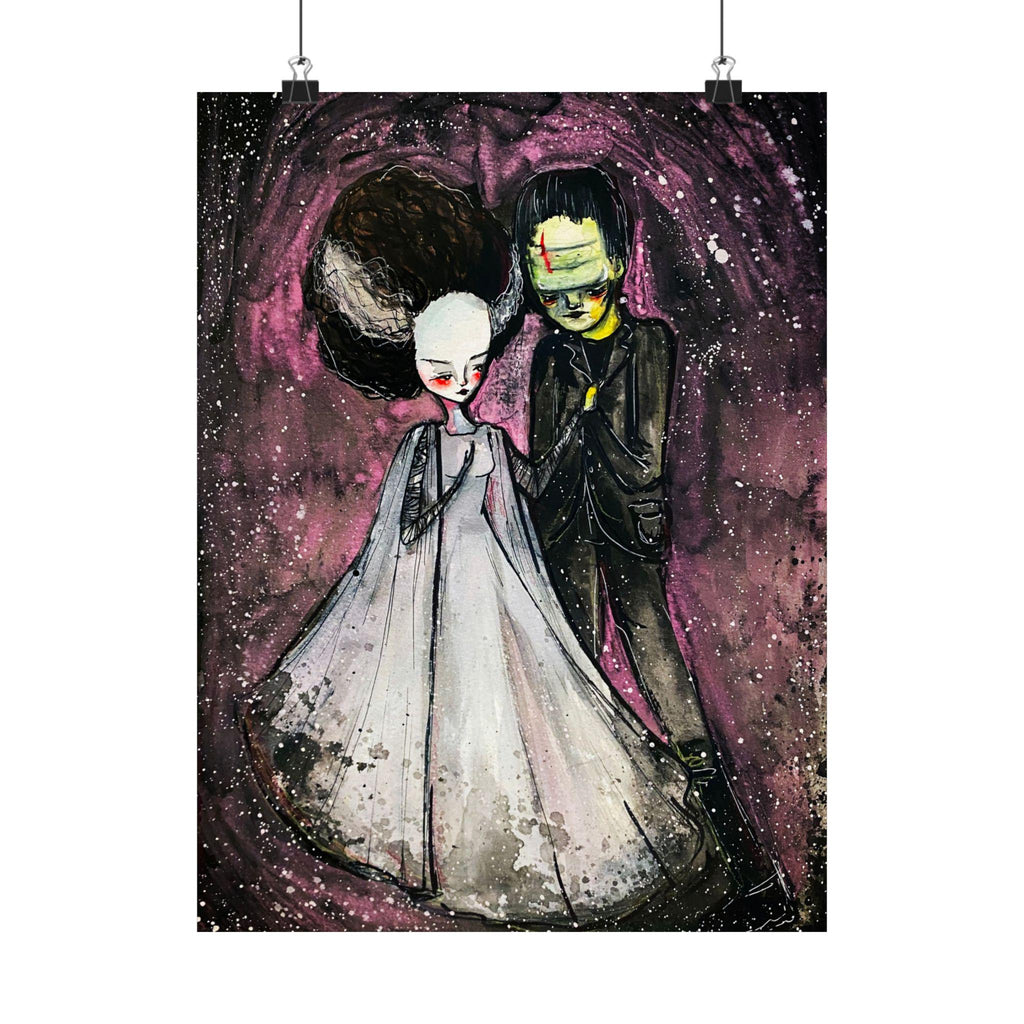 The Monster and his Bride · Poster Print