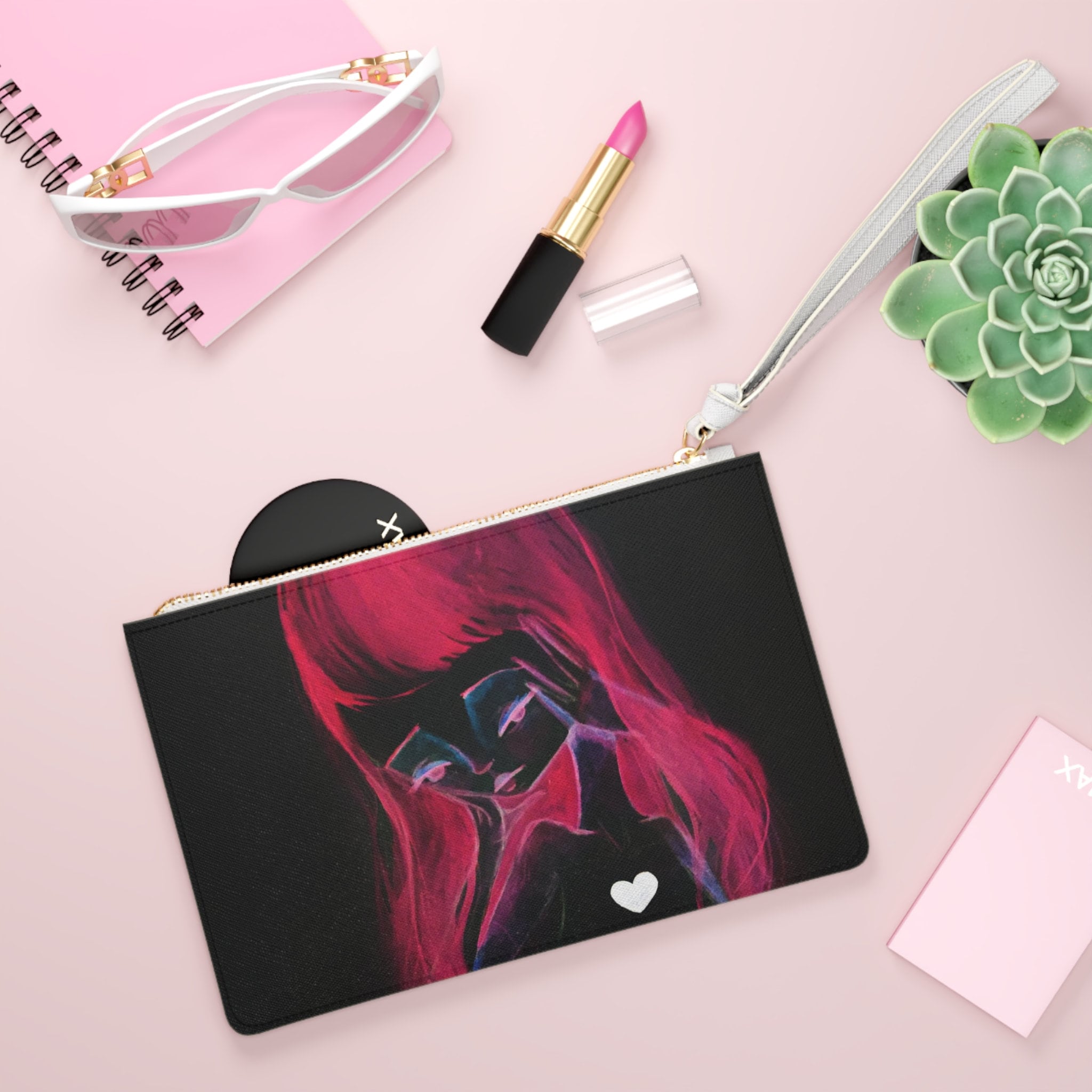 Girl Inverted · Clutch Bag
