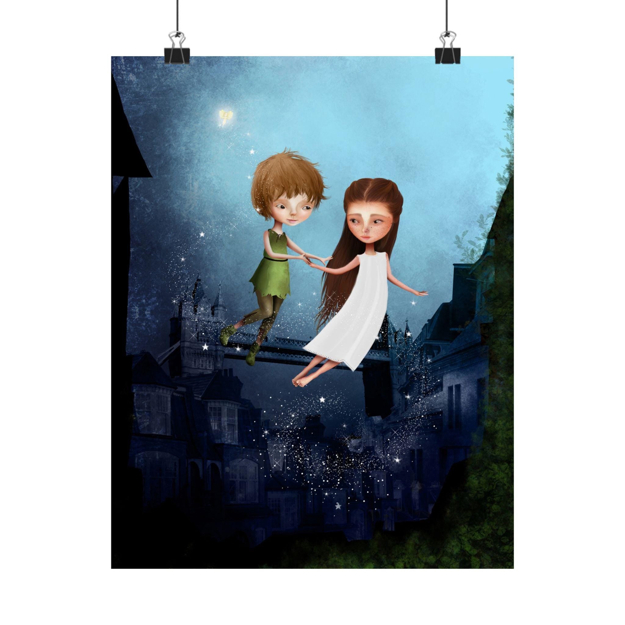 Peter Pan and Wendy Darling · Poster Print