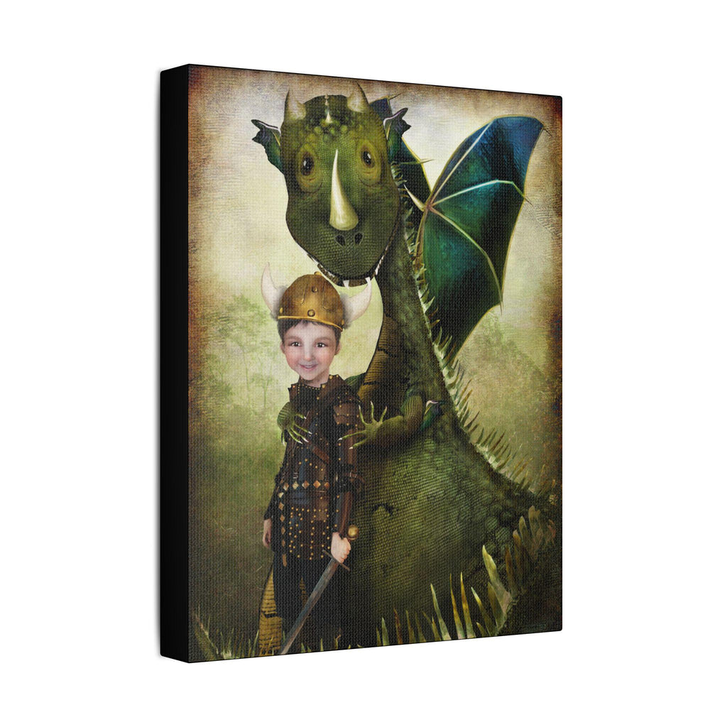 Evan and Green Dragon · Canvas Print
